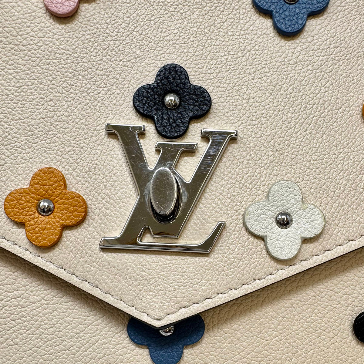 Authentic Louis Vuitton MyLockMe Fleurs Shoulder Bag 2018 Collection - Luxury Crossbody Purse for Women, Perfect for Date Night & Evening Events