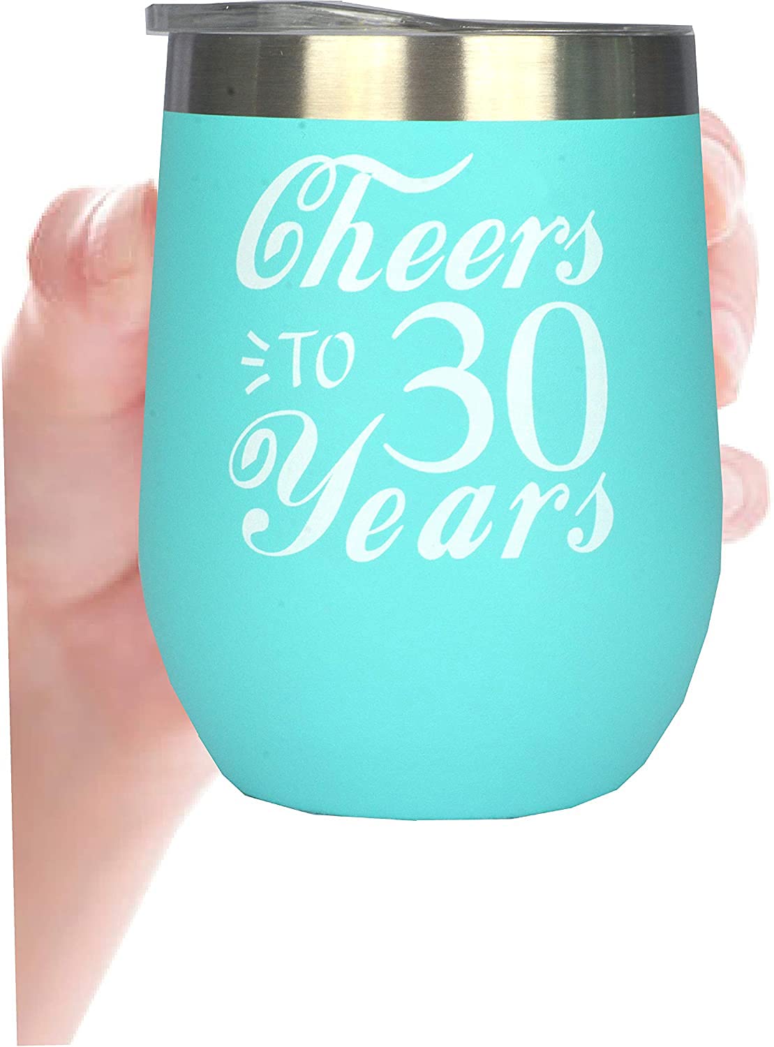 MEANT2TOBE 30th Birthday Gifts for Women - Insulated Tumbler Cup with Lid & Straw, Personalized 30 Year Old Birthday Present, Unique Turning 30 Gifts Ideas for Her - Perfect for Office, Home & Party Decorations