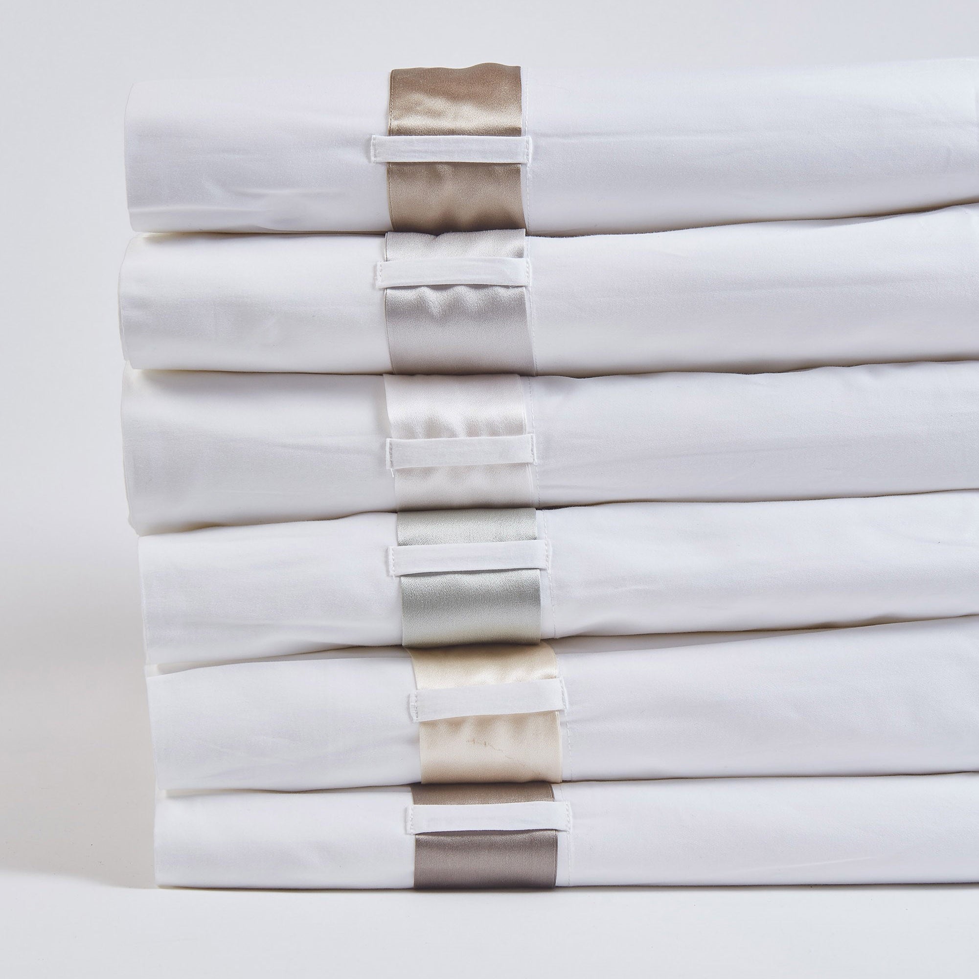 Premium 100% Cotton Flat Sheet Set - Soft & Breathable Bedding for Silk Band Sheeting - Perfect for Master Bedroom, Guest Room & Luxury Hotels
