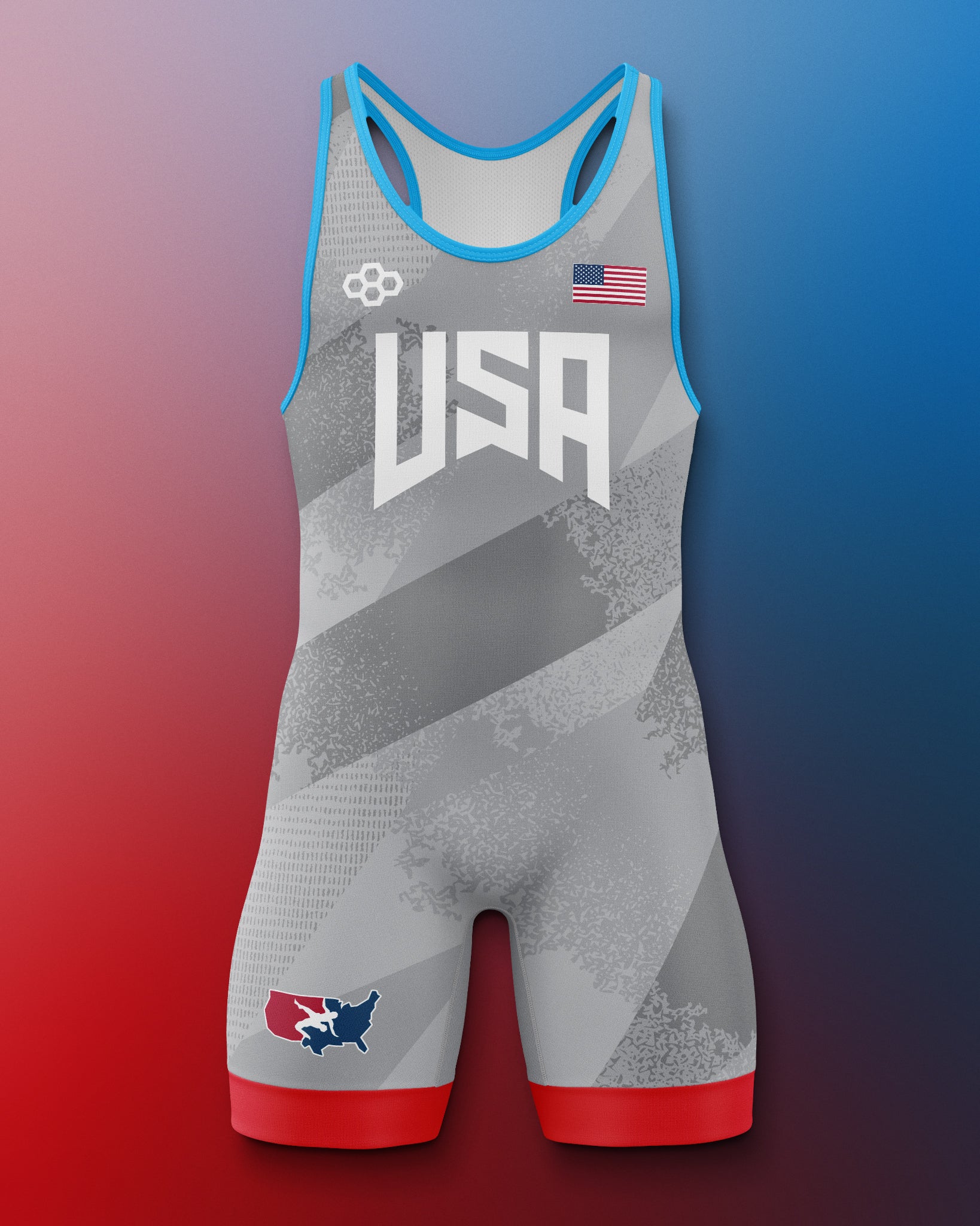 USAW Grit Icon 2.0 Elite Wrestling Singlet - High Performance Competition Singlet for Men & Women - Perfect for Olympic, Collegiate & High School Wrestling Matches
