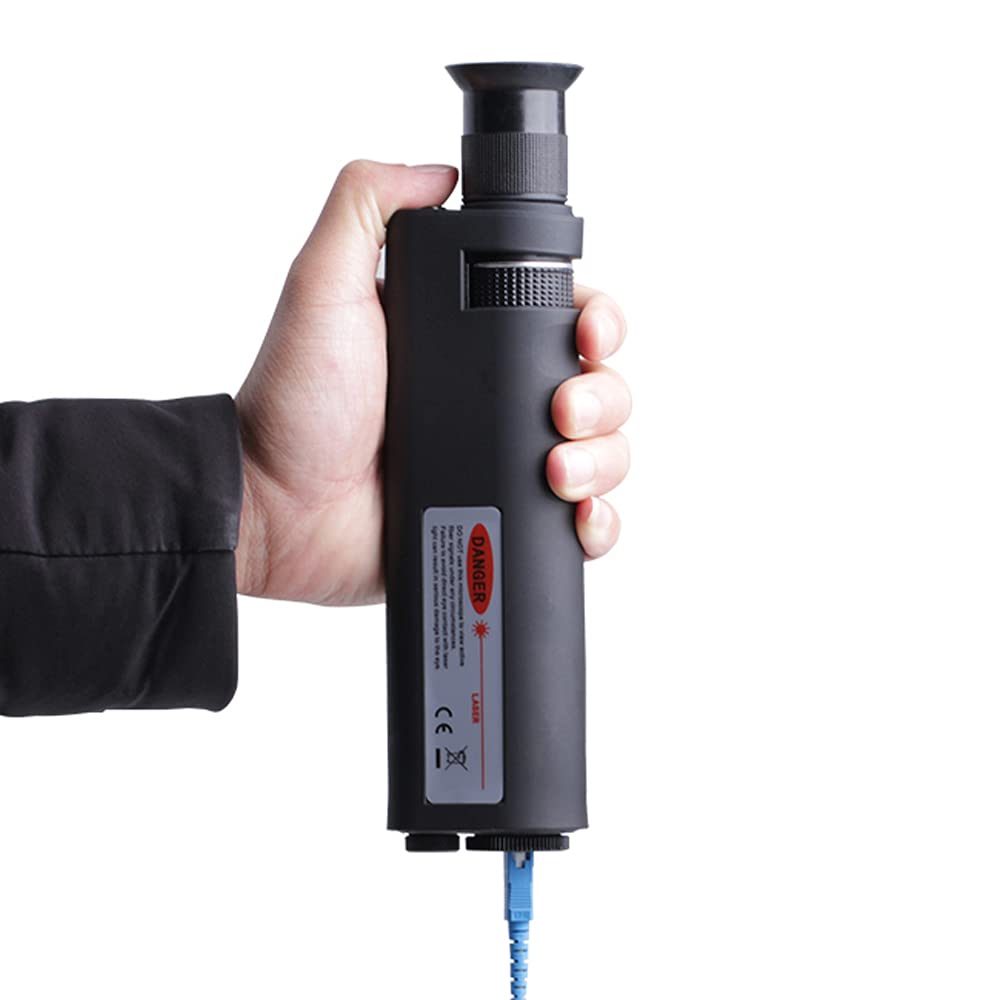 YICIZOL Fiber Optic Cleaning Kit - 400X Microscope for FC/SC/ST/LC Connectors (1.25mm/2.5mm) with Cleaning Pens & Cassette | Professional Network Maintenance for Telecom & Data Centers