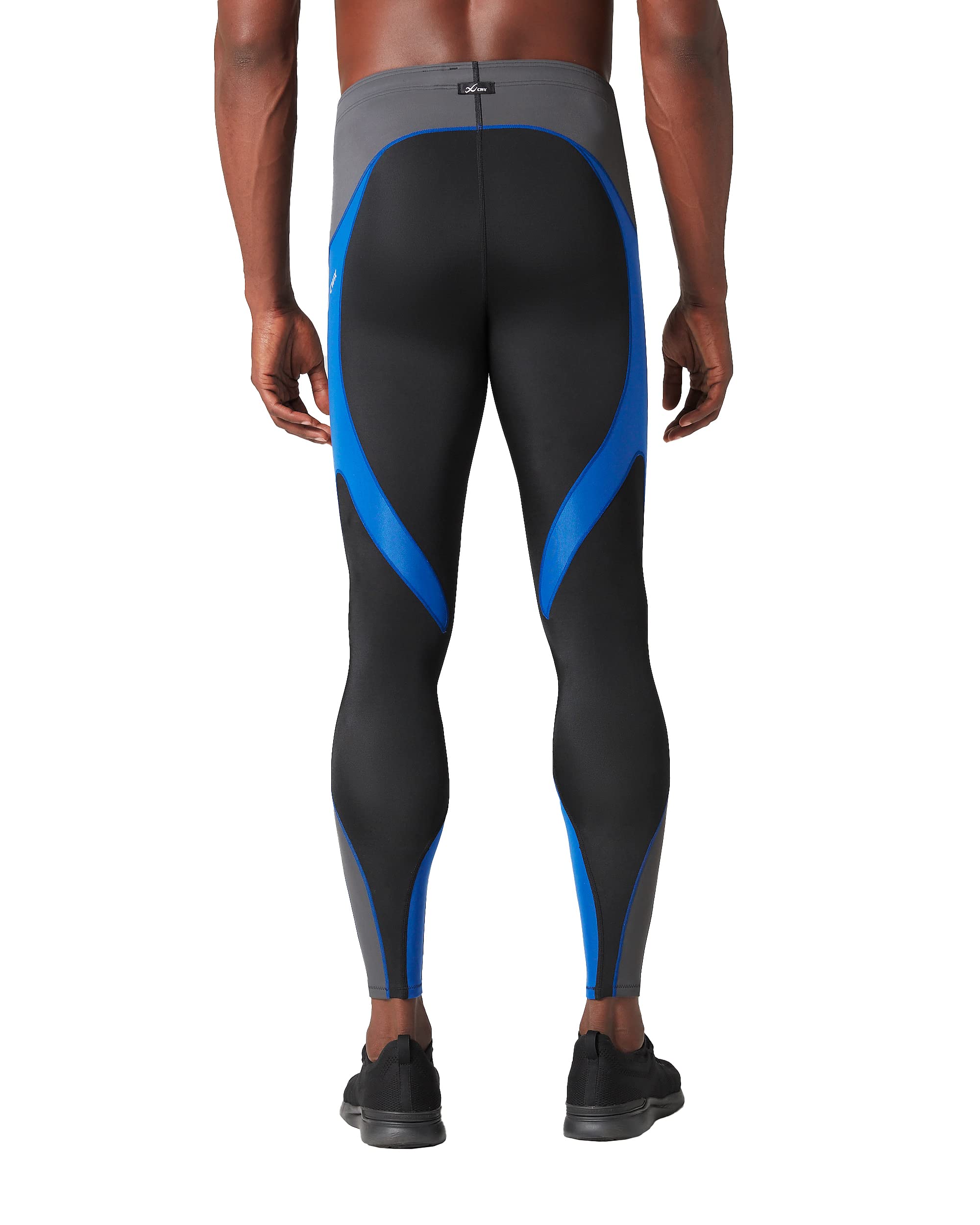 CW-X Men's Stabilyx Joint Support Compression Tights - Running & Recovery Pants for Athletes - Ideal for Marathon Training, Gym Workouts & Post-Exercise Muscle Recovery