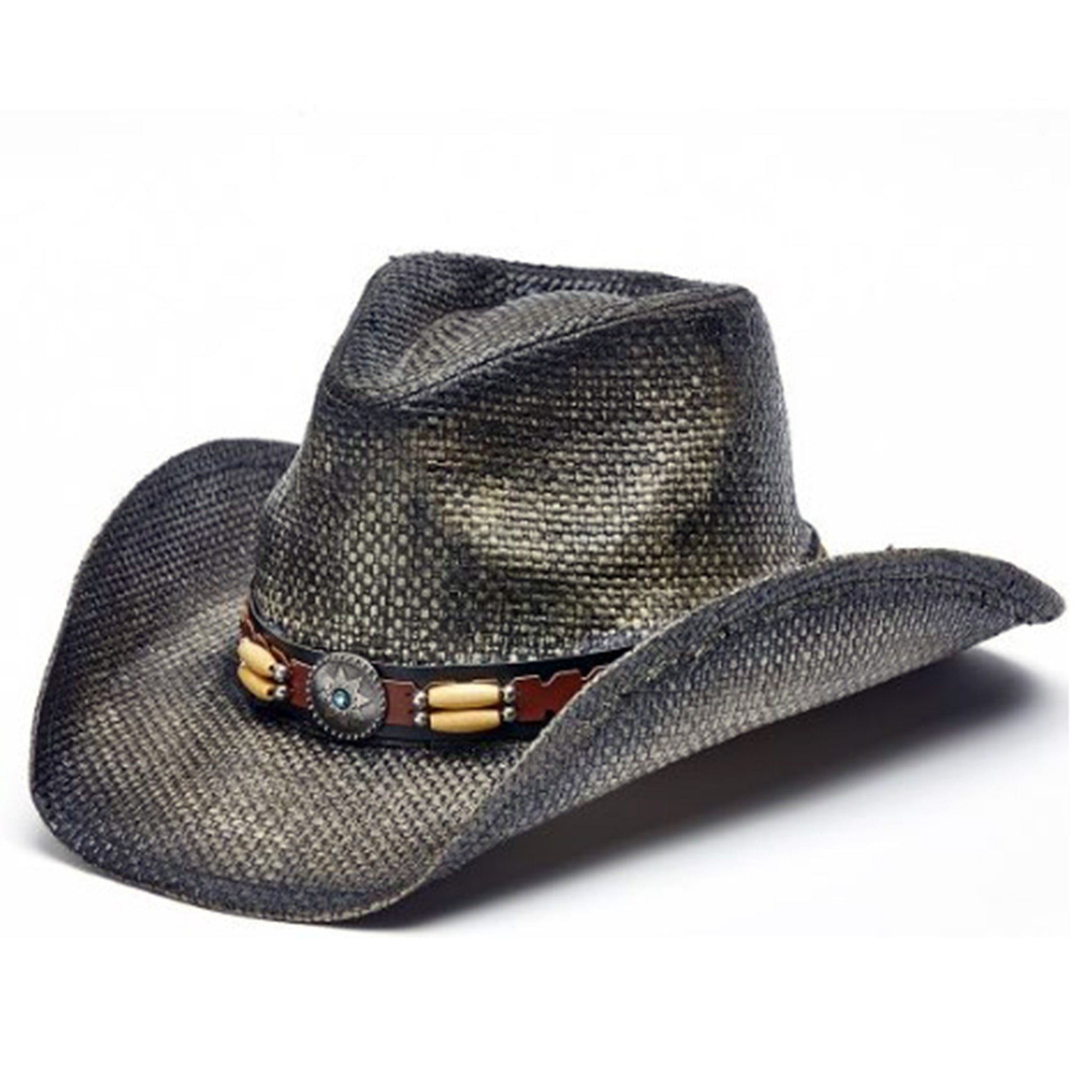 Black Toyo Straw Hat for Women & Men - Wide Brim Sun Hat for Beach, Garden, and Outdoor Activities - Breathable Summer Hat for Sun Protection