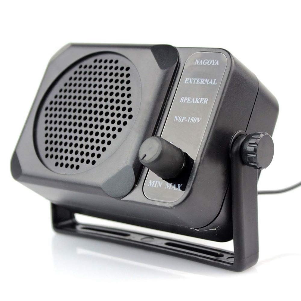 MABSSI Mini External CB Radio Speaker - 150V Ham for HF VHF UHF Bands - Perfect for Truckers, Off-Road Adventures & Emergency Communication