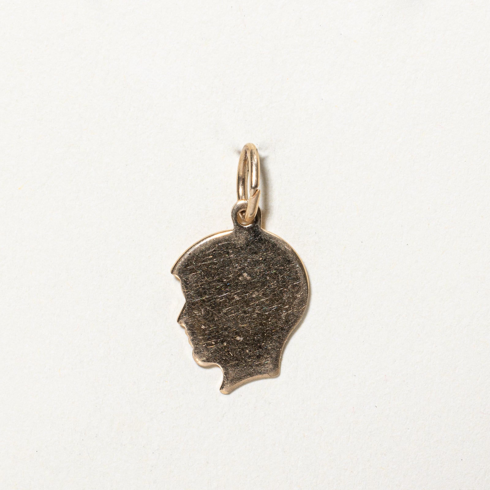 10K Yellow Gold Profile Head Charm Pendant - Elegant Jewelry for Necklaces & Bracelets - Perfect for Gifts, Fashion Accessories, and Everyday Wear