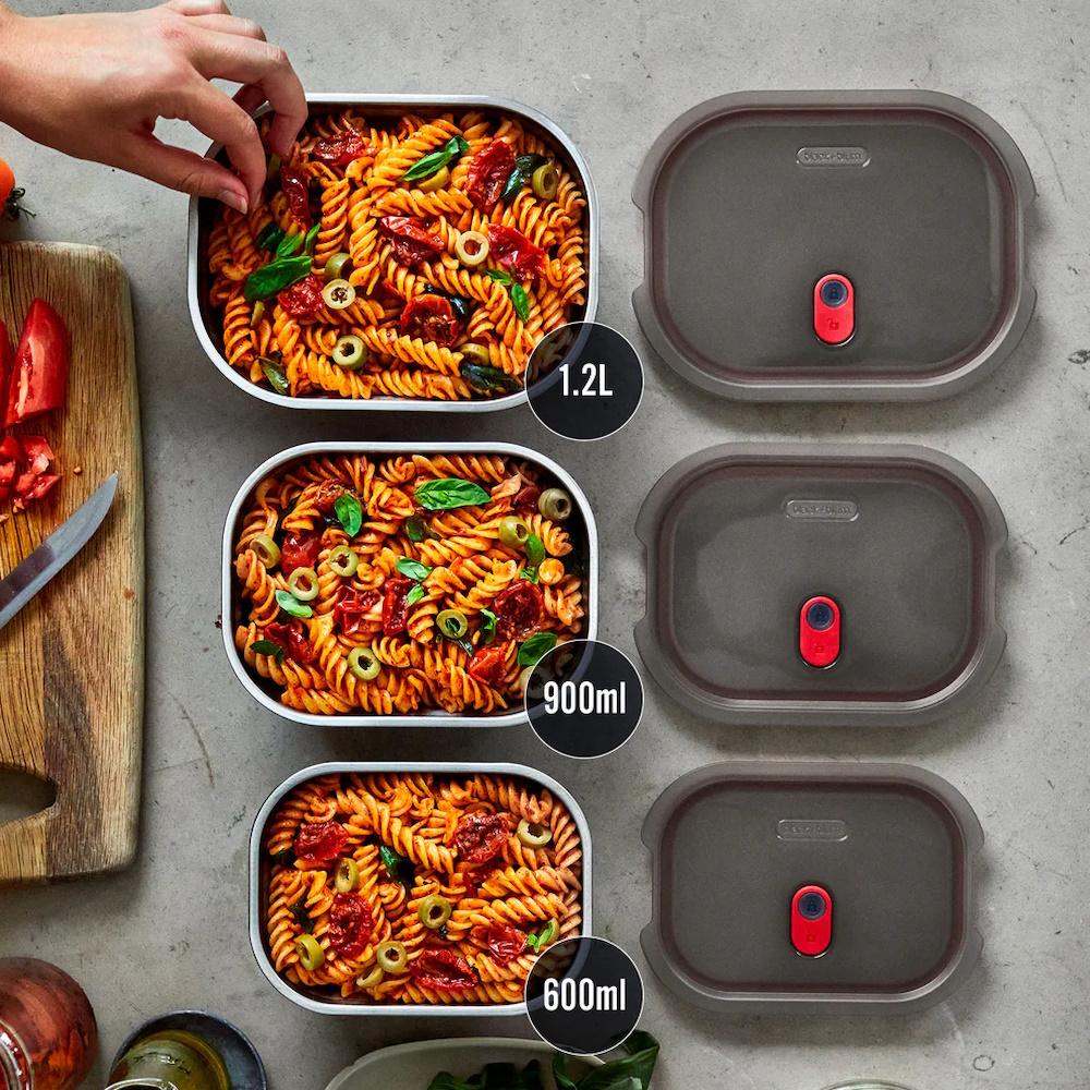 Black + Blum Stainless Steel Food Storage Container - Small | Bento Lunch Box for Office, School & Travel | Airtight & Leak-Proof