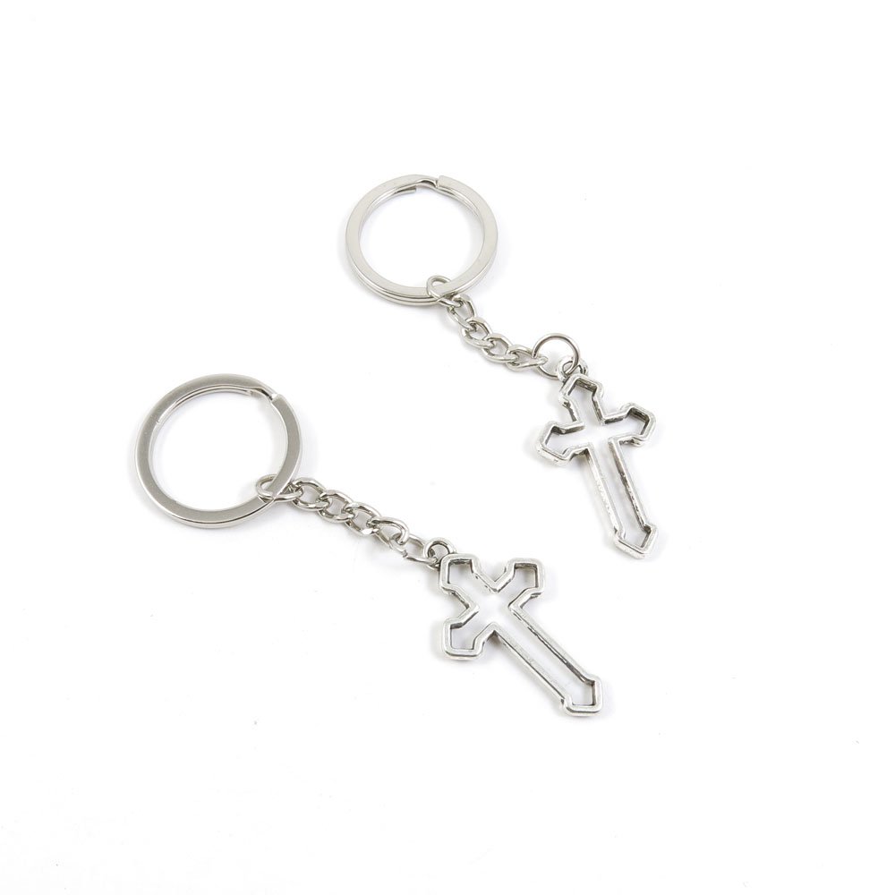 Wholesale Bulk Fashion Jewelry Keychains - Cross Keyring Keychain for Car, Door & Keys | Trendy Accessories for Gifts, Promotions & Everyday Use