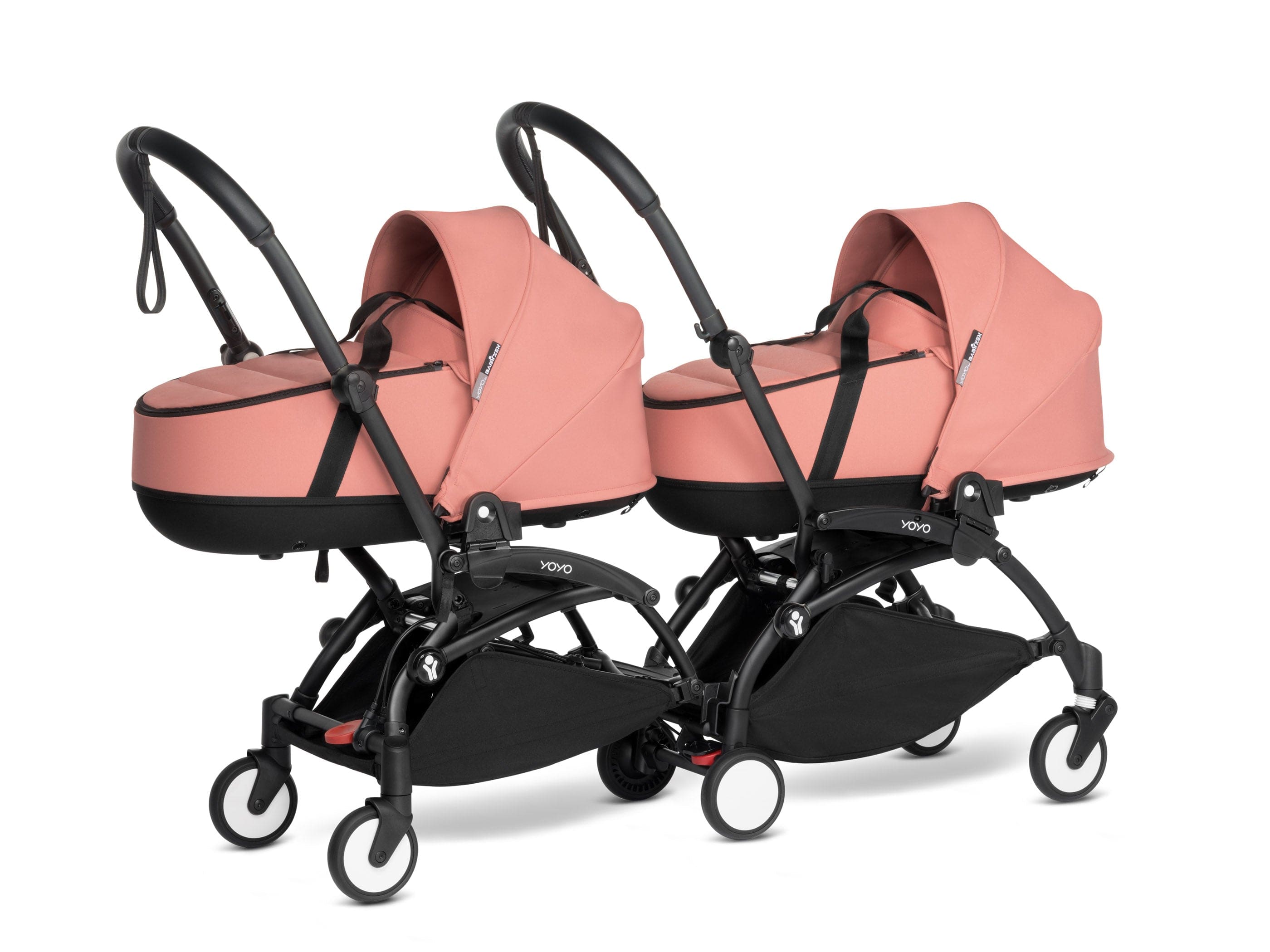 Stokke YOYO 3 Double Stroller with Bassinet - Lightweight Compact Travel Stroller for Twins - Perfect for Air Travel, City Walks & Outdoor Adventures