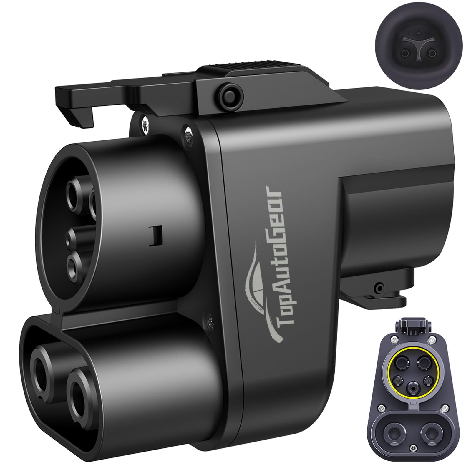 Tesla Charger Adapter - NACS to CCS Adapter for EV Charging | Fast DC Charging Compatible with Ford, Rivian, GM, Volvo, Polestar & Nissan Electric Vehicles | Use at Tesla Supercharger Stations & Public CCS Charging Points