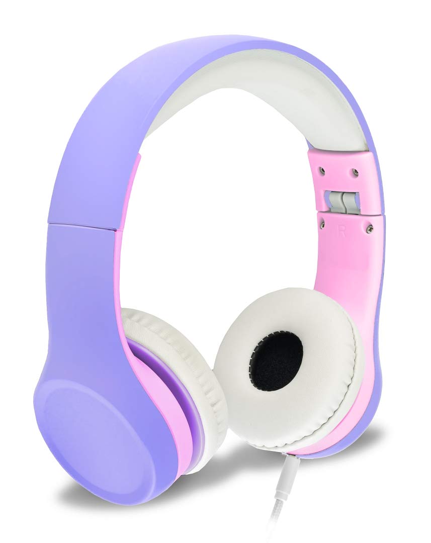 NENOS Kids Headphones for Children & Toddlers - Volume Limited Safe Headphones (Lavender) | Perfect for School, Travel, and Online Learning