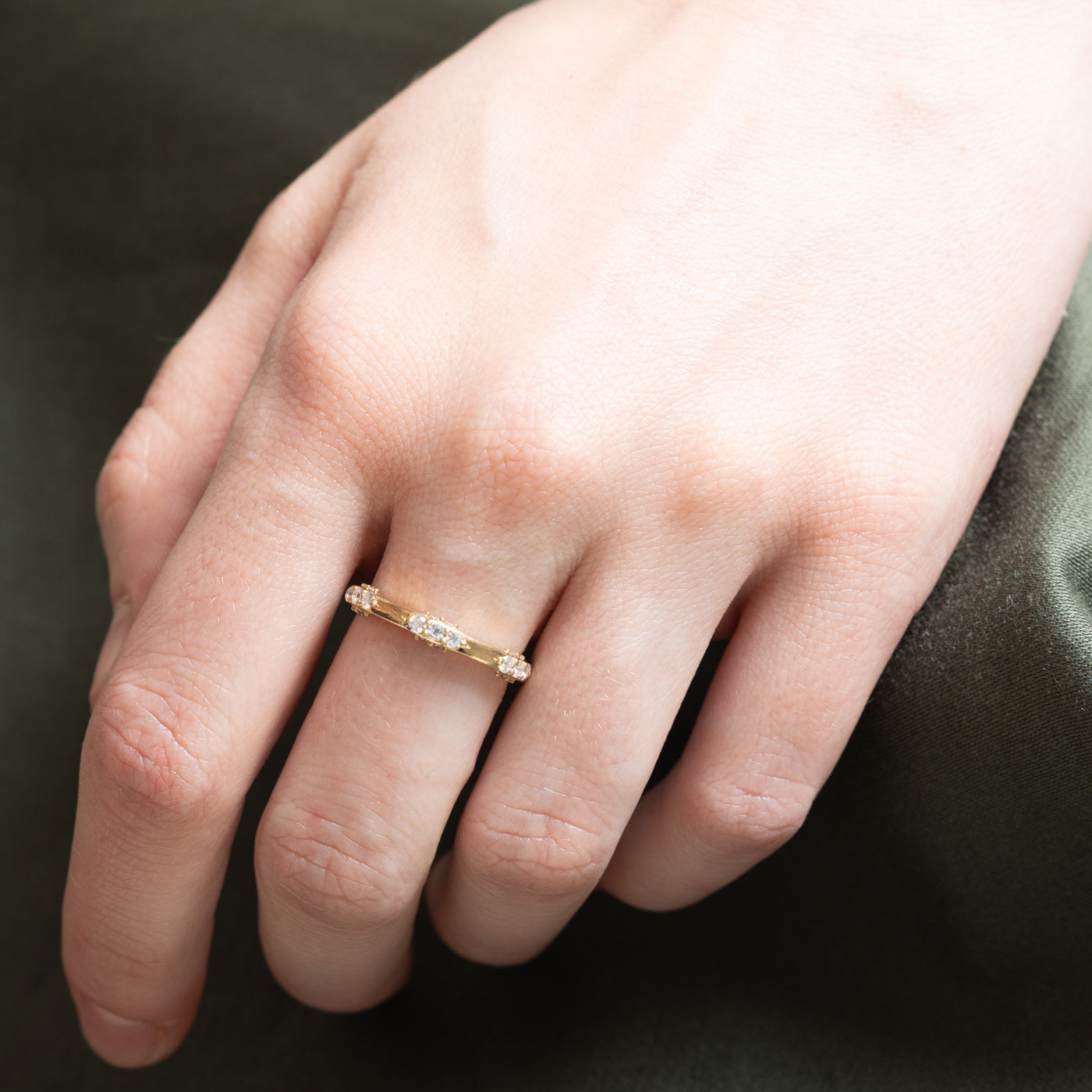 Eternity Diamond Wedding Band Ring - 0.62 Carat Total Weight (CTW) - Size 6 - Perfect for Anniversary Gifts & Bridal Jewelry