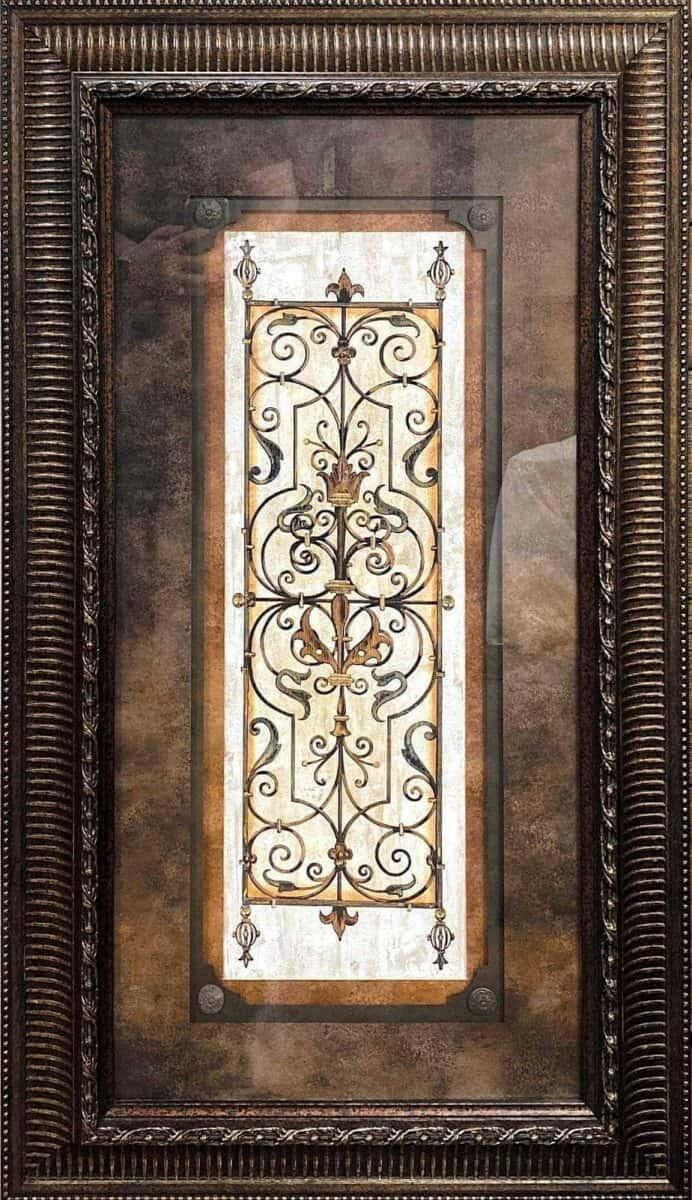 Vintage Crackled Verdieris Wall Panels - Set of 30901 Decorative Art Panels for Home & Office Decor | Perfect for Living Room, Bedroom, or Gallery Wall Display