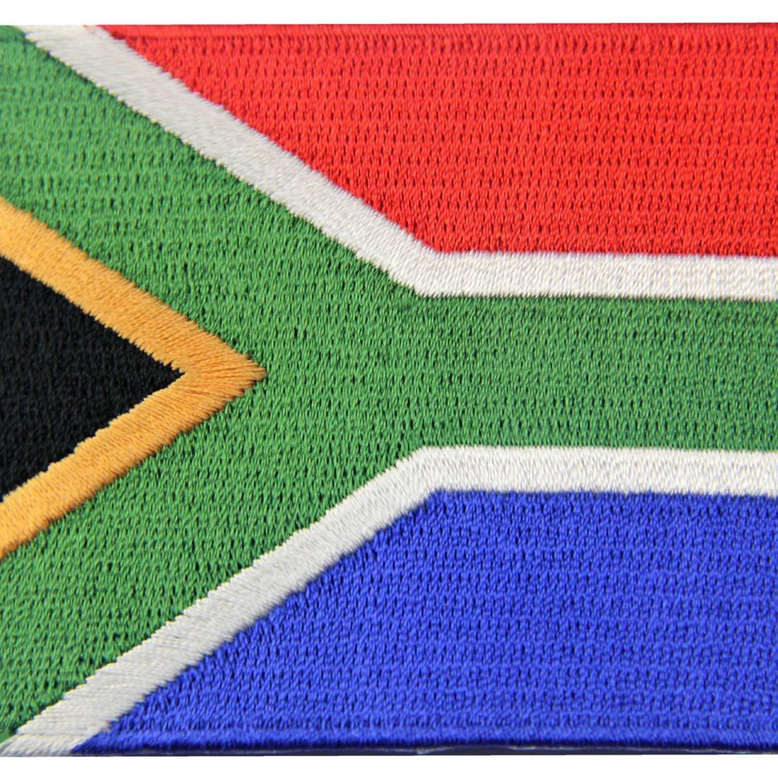 South Africa Flag Embroidered Patch - Iron On & Sew On National Emblem for Clothing, Bags & Hats | Patriotic DIY Craft & Costume Accessory