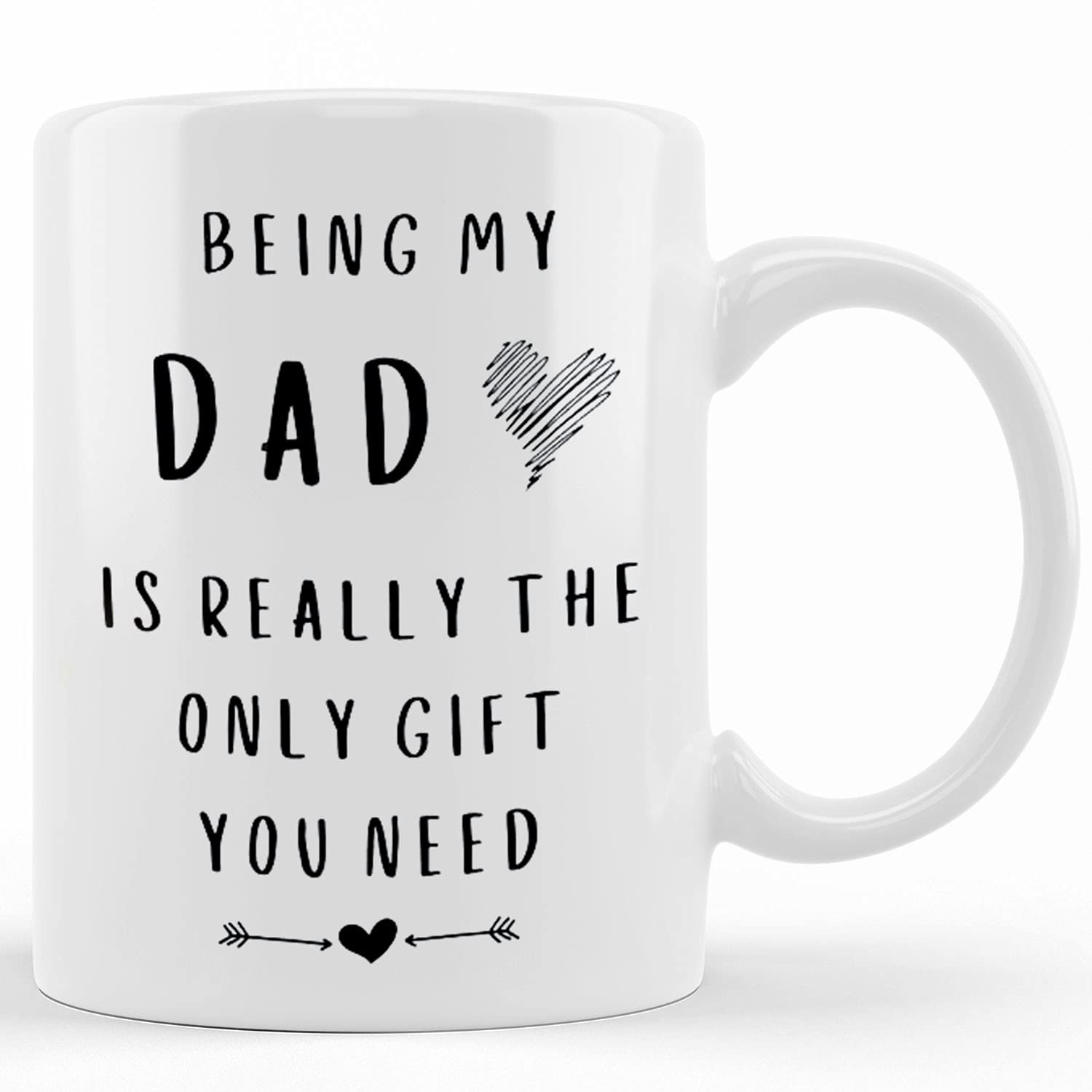 Personalized Dad Coffee Mug - Funny Fathers Day Gift, Large Ceramic Coffee Cup for Tea & Coffee - Novelty Birthday, Christmas, Thanksgiving Present - Perfect for Office, Home & Gifting