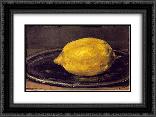 Edouard Manet Museum Art Print - 24x18 Black Ornate Frame with Double Matting | Classic Wall Decor for Living Room, Bedroom & Office