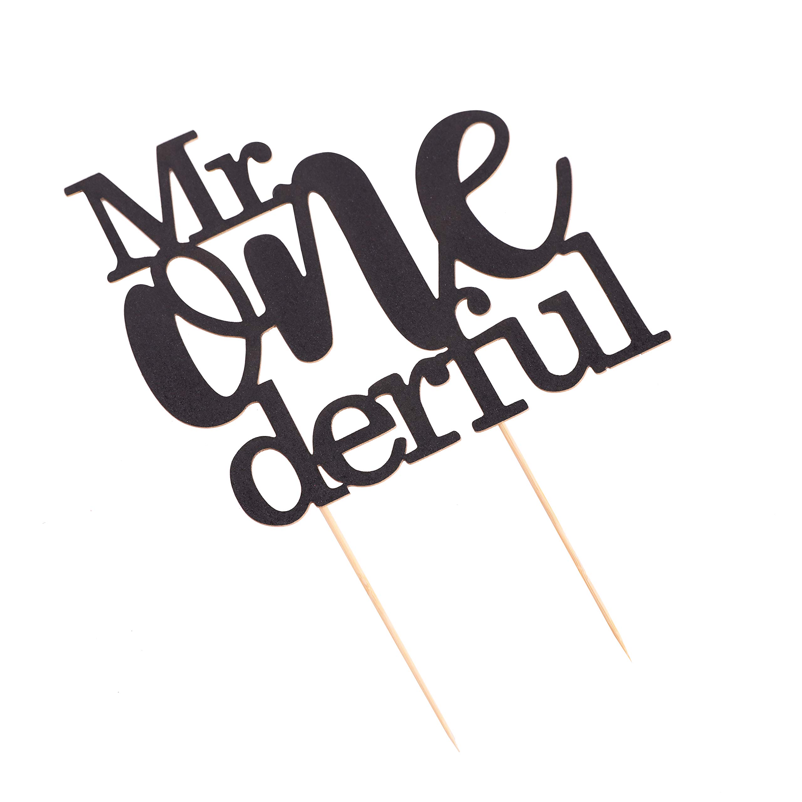 Mr Onederful 1st Birthday Cake Topper – Premium Cake Decorations for Photo Booth Props, Backdrop & Cake Smash | Perfect for Baby's First Birthday Party Decorations & Celebration