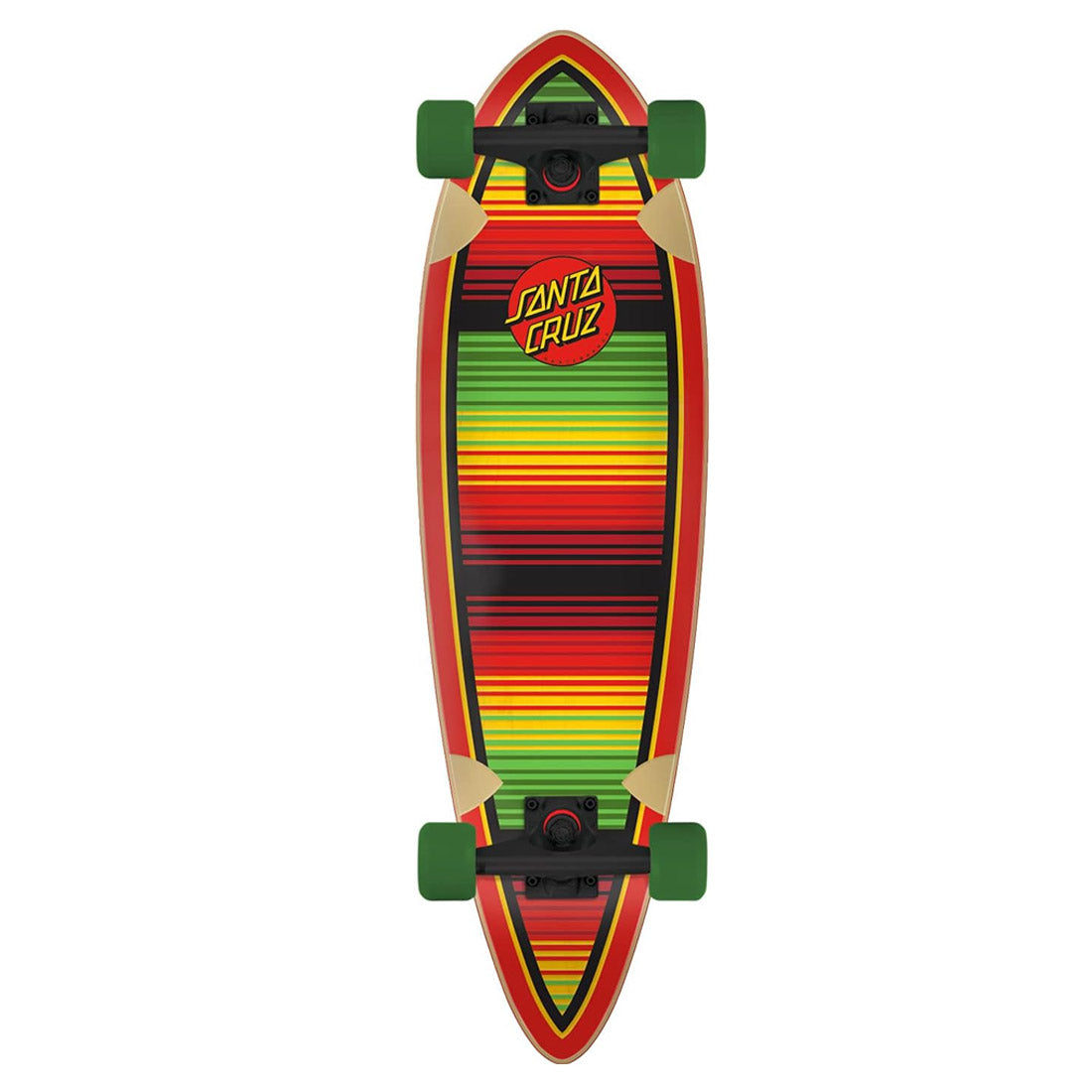 Santa Cruz Serape Dot Pintail Cruzer Skateboard 9.2