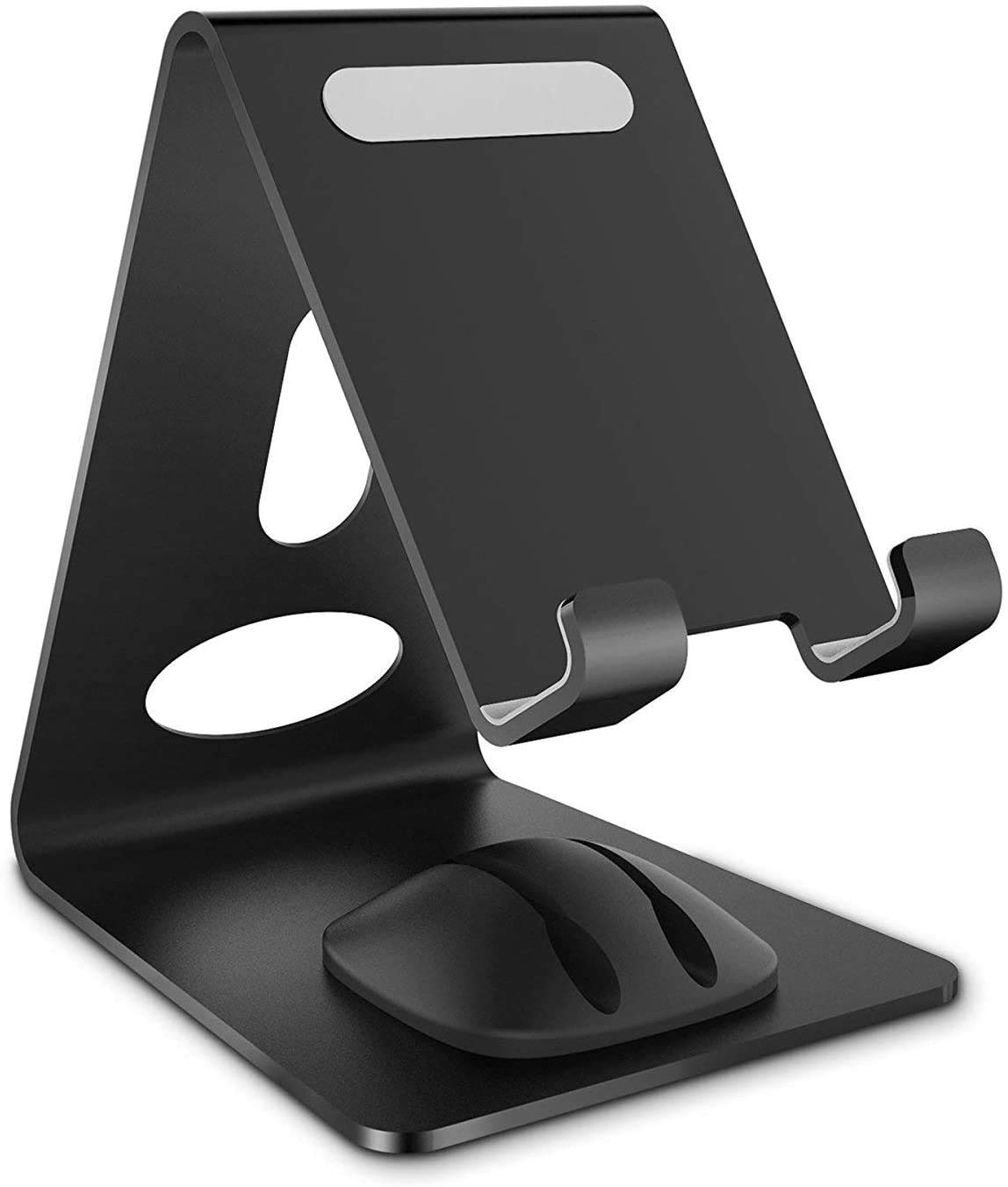 Premium WixGear Phone Stand - Universal Metal Phone Holder for iPhone, Android & Tablets - Desk Organizer with Cord Management - Perfect for Home Office, Video Calls & Hands-Free Viewing