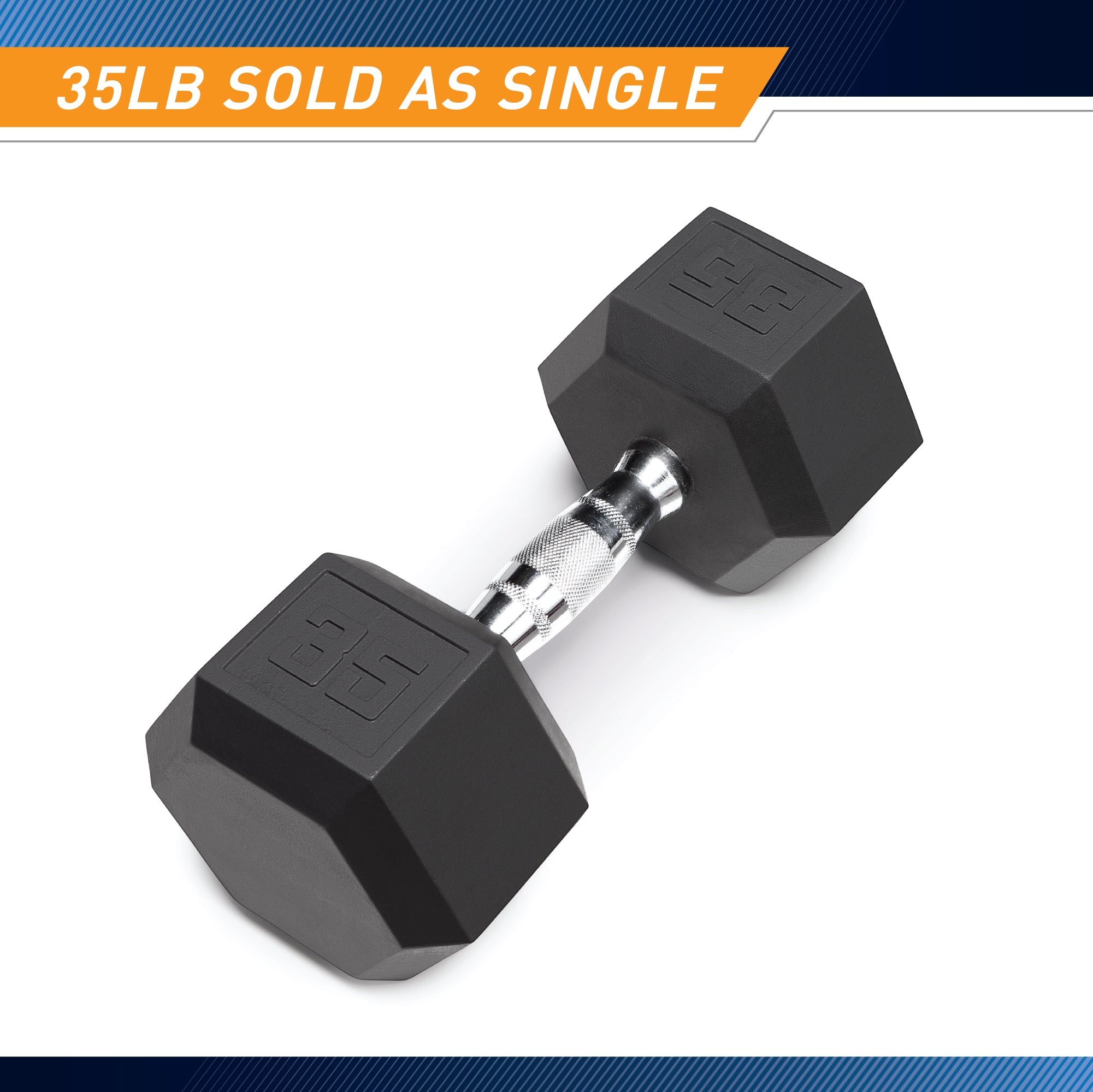 35lb Rubber Hex Dumbbell Set for Home Gym & Strength Training - Marcy RHDB-035 | Durable Workout Equipment for Weight Lifting, CrossFit & Fitness Routines