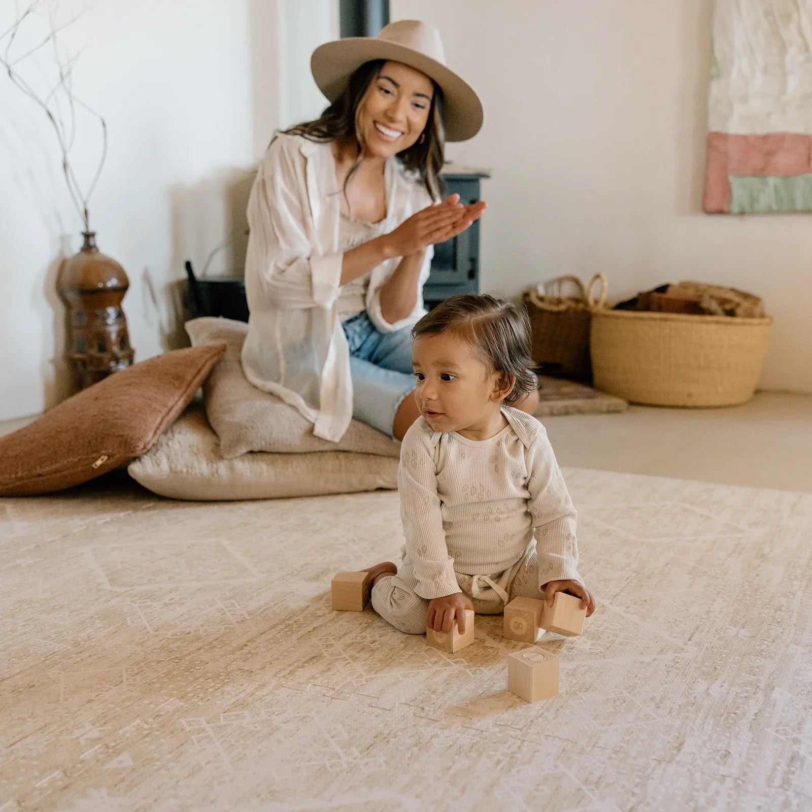 Little Nomad Play Mat | Ula - Non-Toxic Baby Play Mat for Crawling & Tummy Time | Soft & Safe Floor Mat for Nursery, Playroom & Travel | Eco-Friendly & Washable