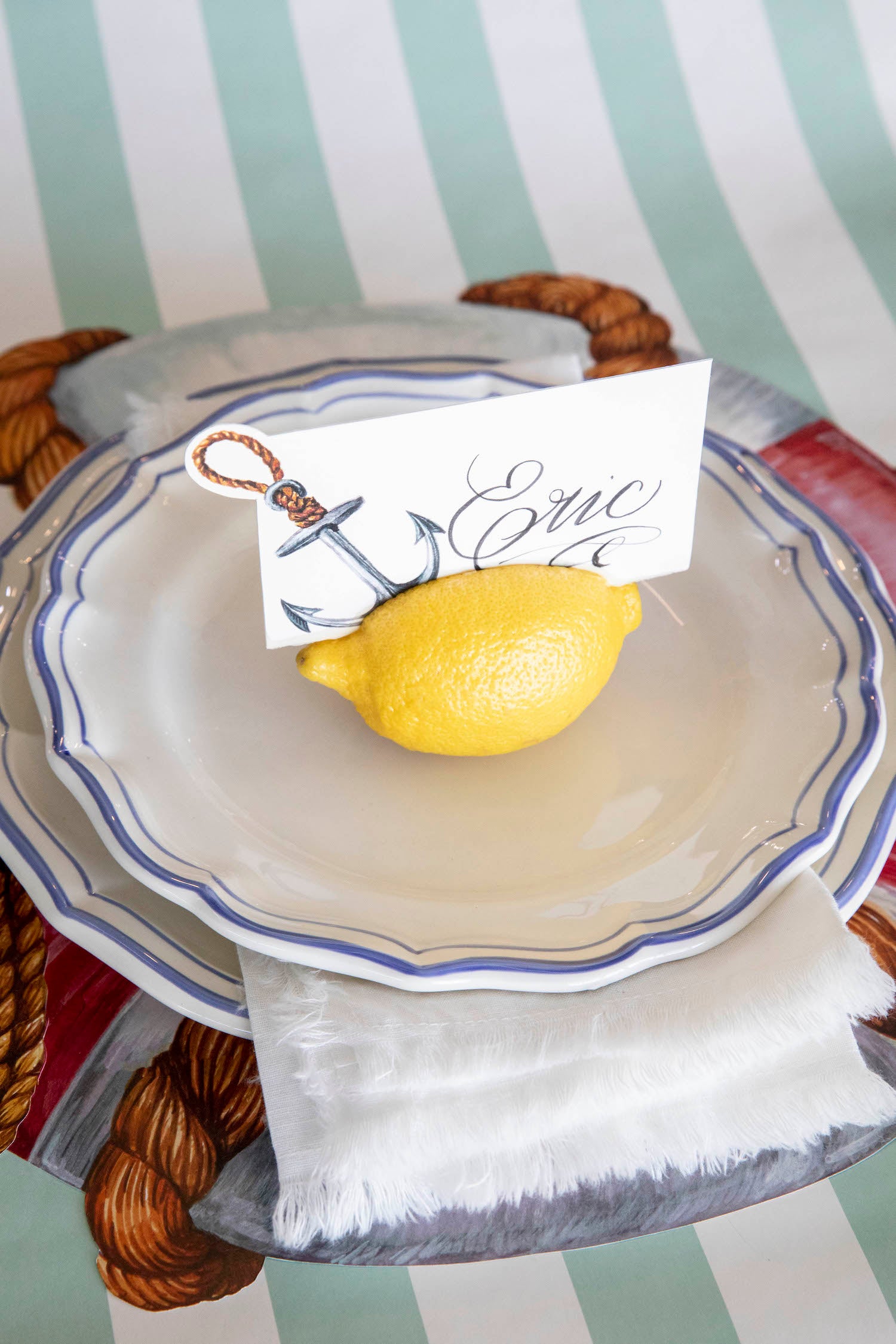 Elegant Anchor Place Card Holders - Wedding, Party, and Event Seating Name Cards - Perfect for Nautical Theme Decorations