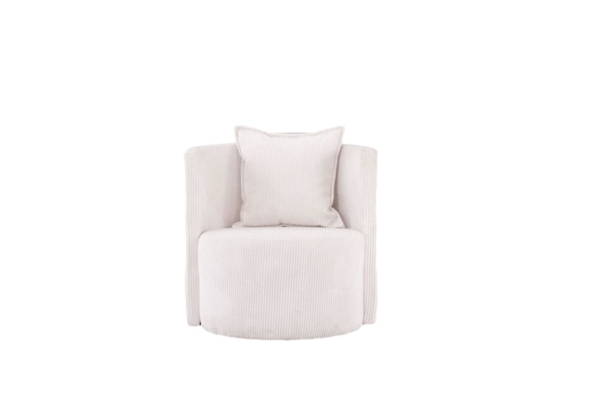 Stylish Averill Accent Chair in White - Perfect for Living Room, Bedroom & Office Decor