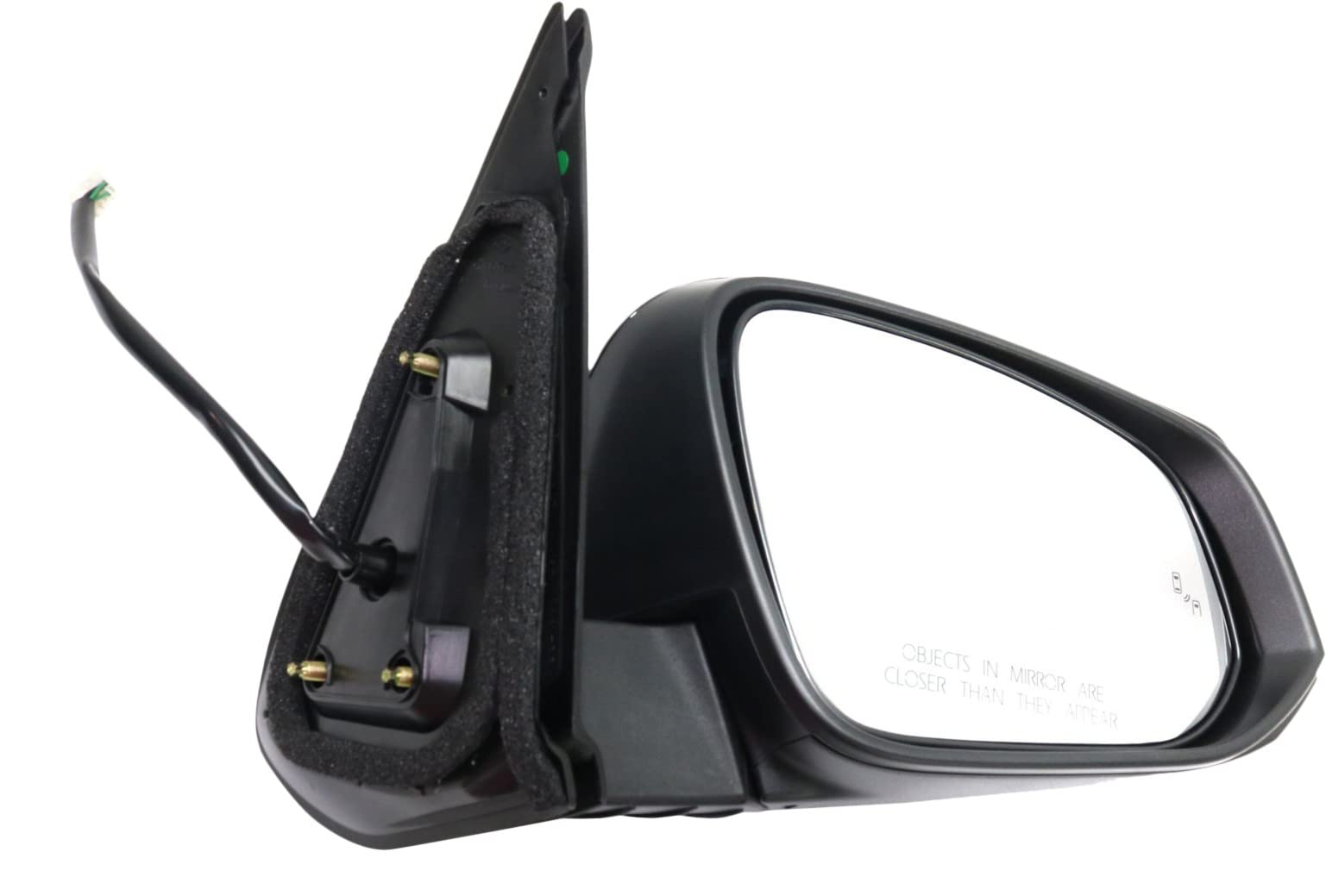 2016-2021 Toyota Tacoma Passenger Side Heated Power Mirror with Blind Spot Detection & Signal Light - Garage-Pro Replacement Glass for Enhanced Safety & Visibility - Perfect for Winter Driving & Parking Assistance