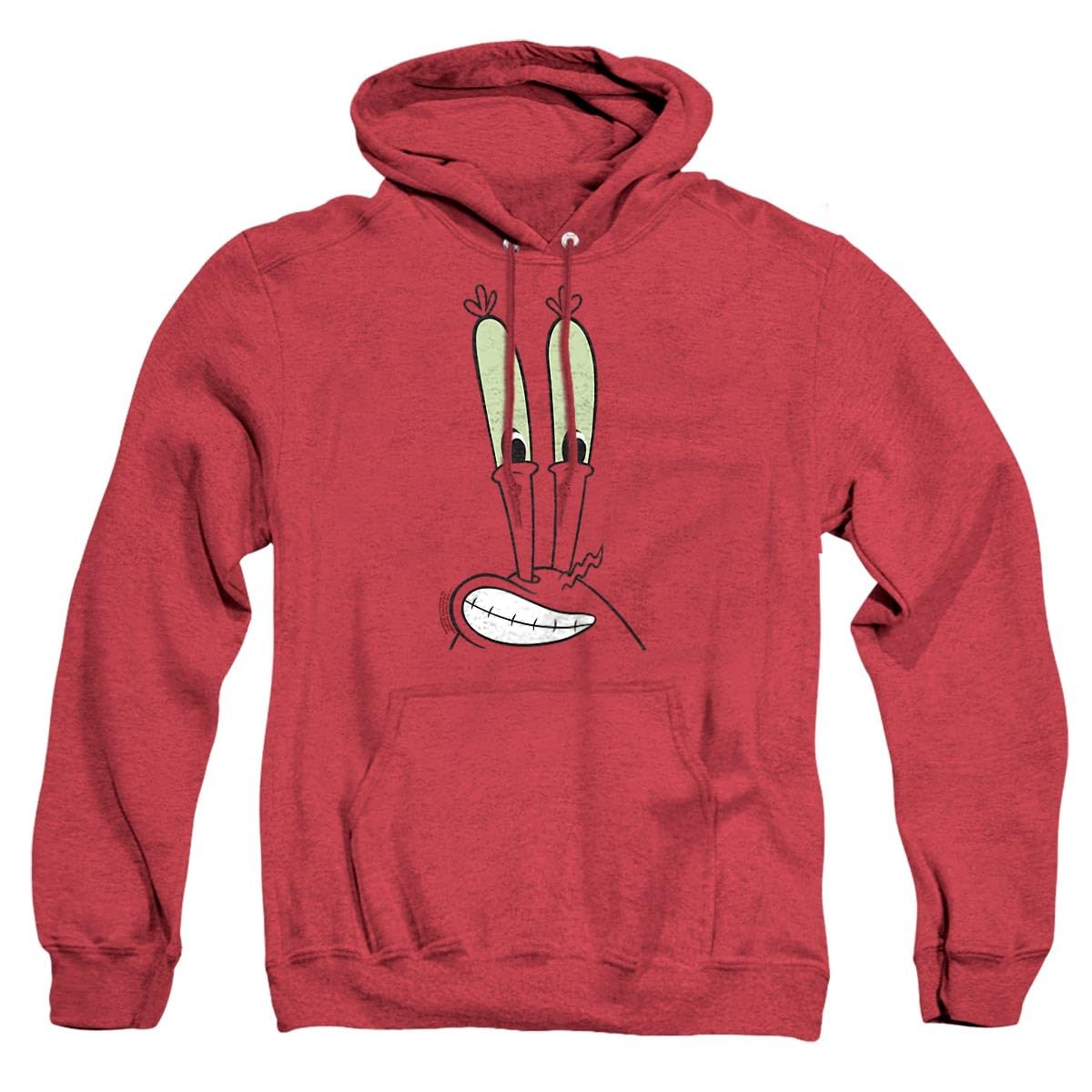 Spongebob Mr. Krabs Smile Face Hoodie - Unisex Pullover Sweatshirt | Cartoon Character Apparel for Men & Women | Perfect for Cosplay, Halloween Costumes & Casual Wear