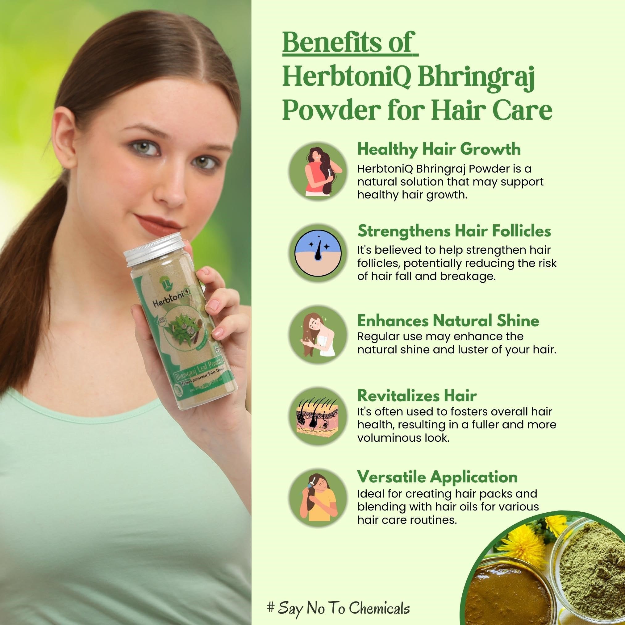 100% Natural Baheda & Bhringraj Hair Care Powder (300g) - Anti Dandruff Treatment for Frizzy & Damaged Hair - Herbal Scalp Therapy for Stronger, Healthier Locks - Perfect for Daily Hair Regimen & Ayurvedic Hair Masks