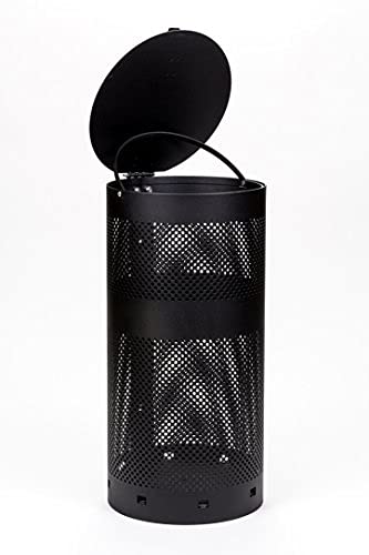 The Sentry® Dog Station - Universal Fit Roll Bag Dispenser with 400 Waste Bags & 25 Can Liners - Best Selling Pet Waste Management System (500K+ Sold in USA) - Matte Black - Perfect for Backyards, Parks & Dog Walking