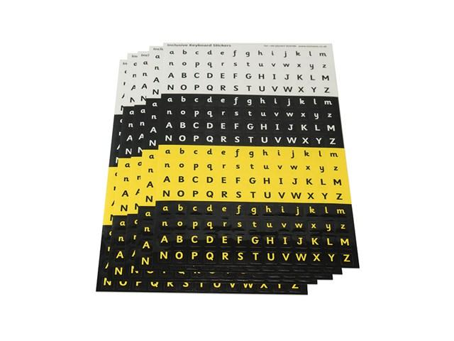 Colorful Alphabet Keyboard Stickers - English Letters for Laptops & Computers - Perfect for Kids, Students & Typing Practice - Enhance Learning & Typing Skills at Home, School or Office