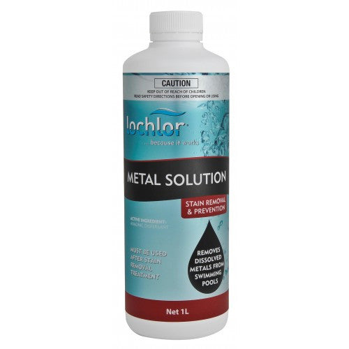 Lo-Chlor Metal Solution - Premium Pool Chemical for Stain & Scale Removal | Ideal for Swimming Pool Maintenance & Water Treatment