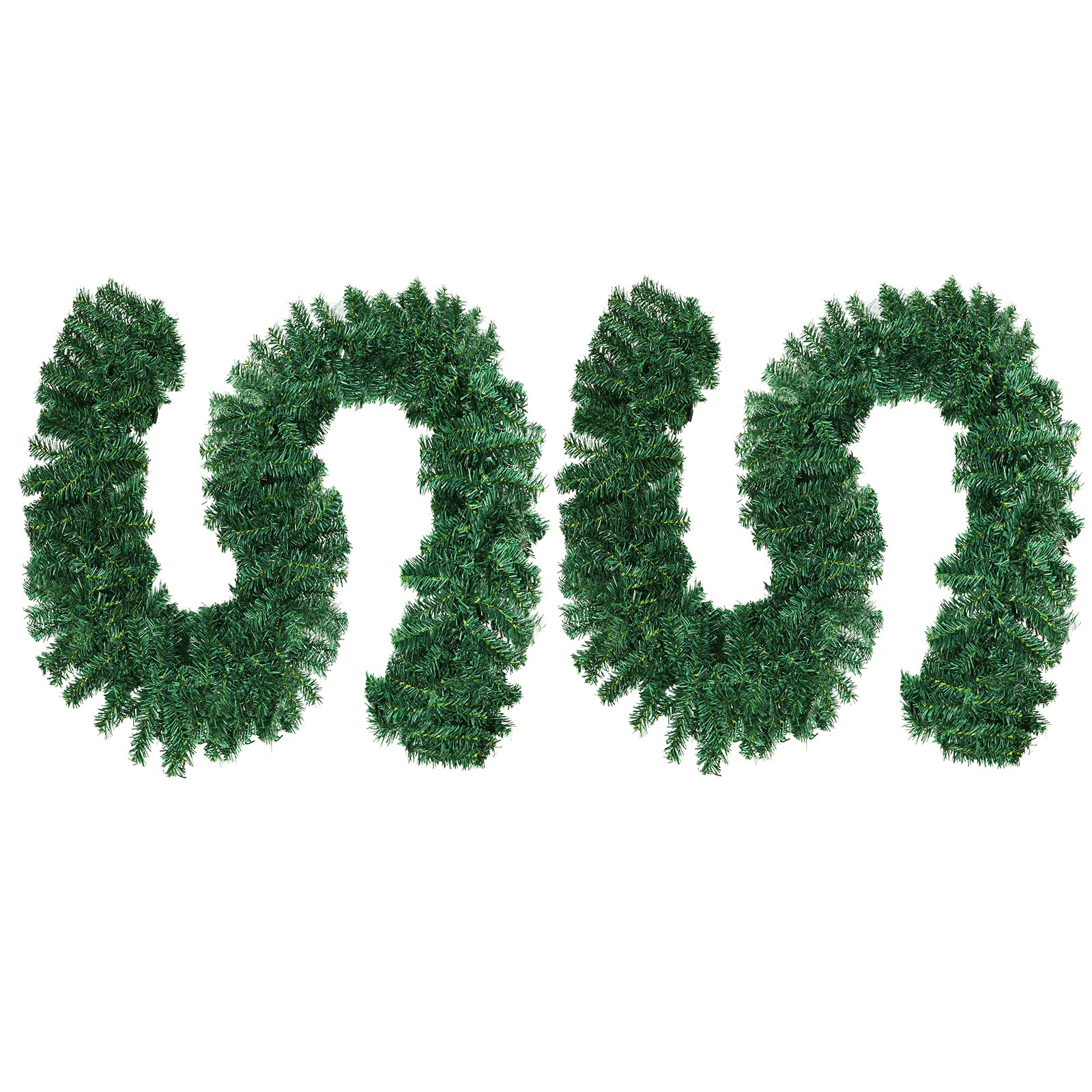 9ft Artificial Christmas Garland - Realistic Green Pine Garland for Holiday Decor, Indoor & Outdoor Use - Perfect for Doorways, Walls, Stairs, Mantels & DIY Wreaths (2 Pack) - Ideal for Christmas, Weddings & Party Decorations