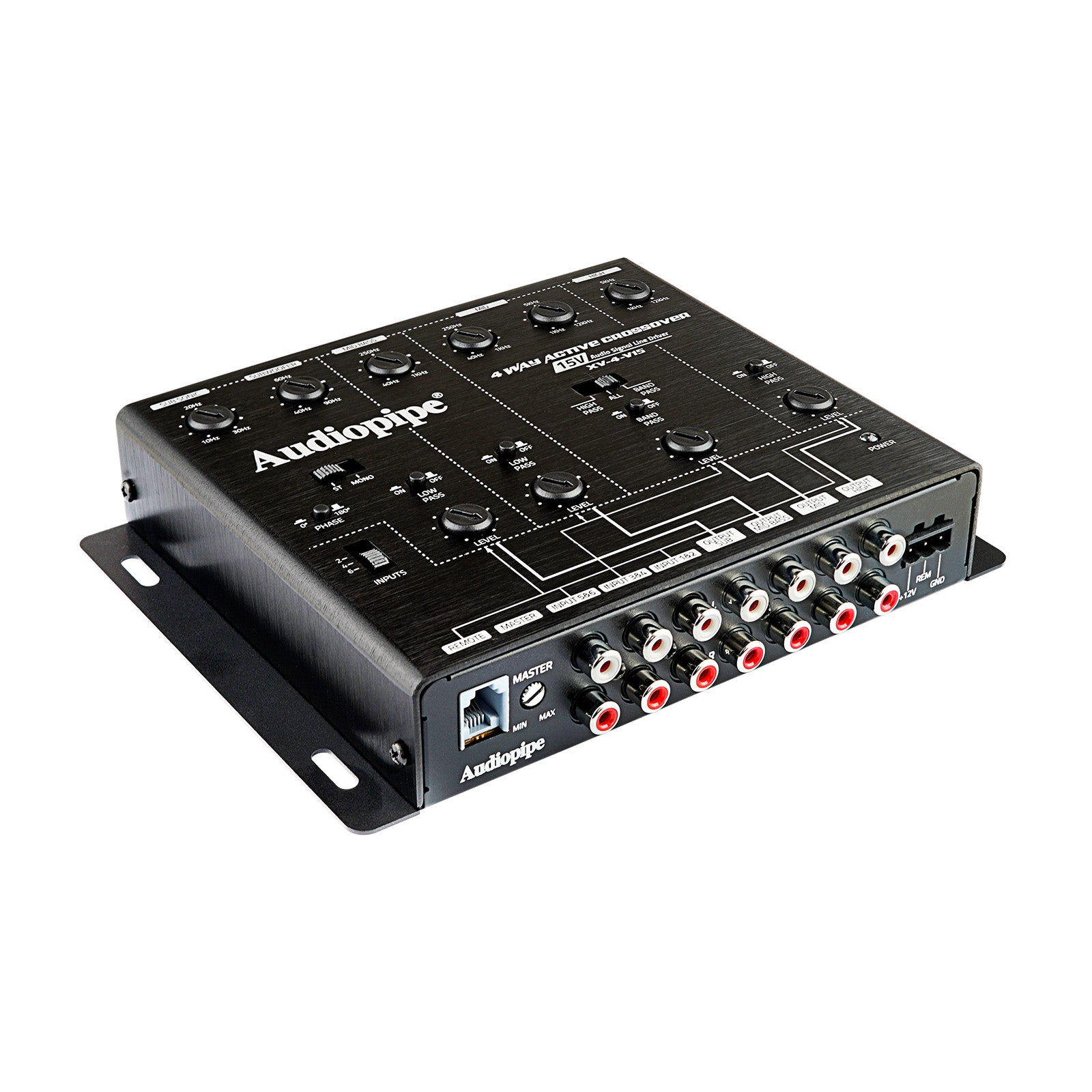 4-Way Active Crossover Audio System (XV-4-V15) - Perfect for Car Audio, Home Theater & Professional Studio Setup