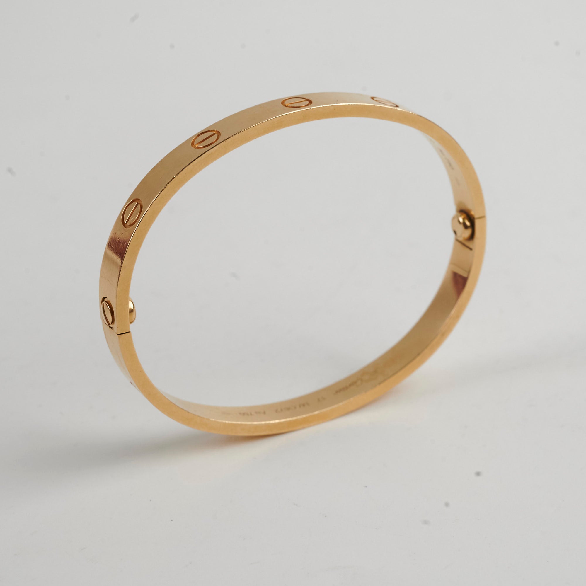 Cartier Love Bracelet 18K Yellow Gold Size 17 - Luxury Jewelry Gift for Women, Anniversary Present, Elegant Stackable Bangle for Special Occasions