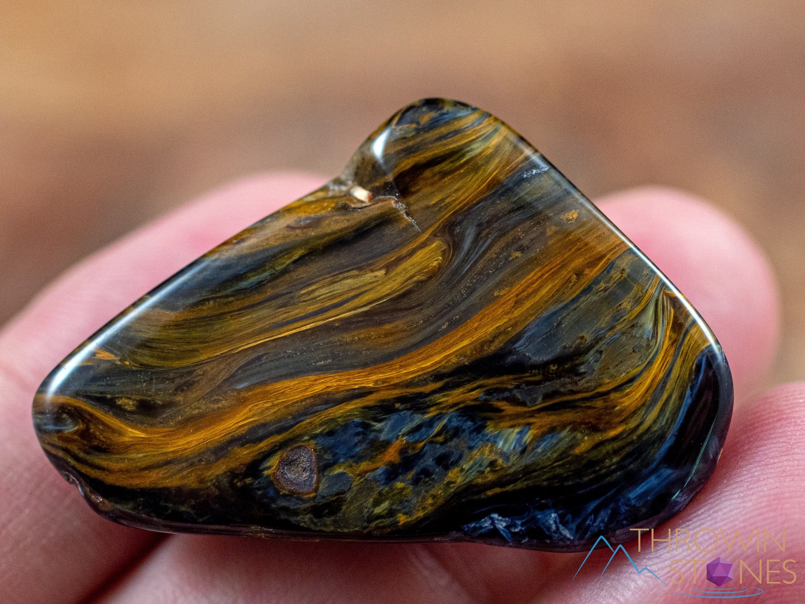 Natural Pietersite Tumbled Stones - Tiger's Eye & Hawk's Eye Healing Crystals for Meditation, Reiki & Energy Work - Self Care Gemstones for Chakra Balancing & Spiritual Healing (E0026)