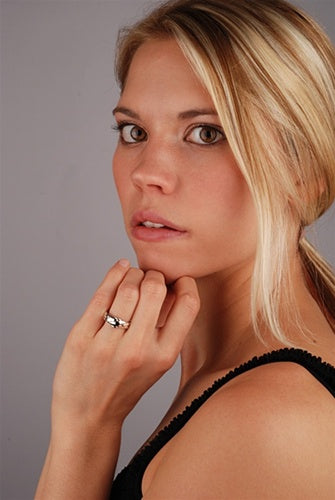 Platinum Puzzle Ring for Women - 4 Band Interlocking Design | Elegant Jewelry for Gifts, Anniversaries & Special Occasions