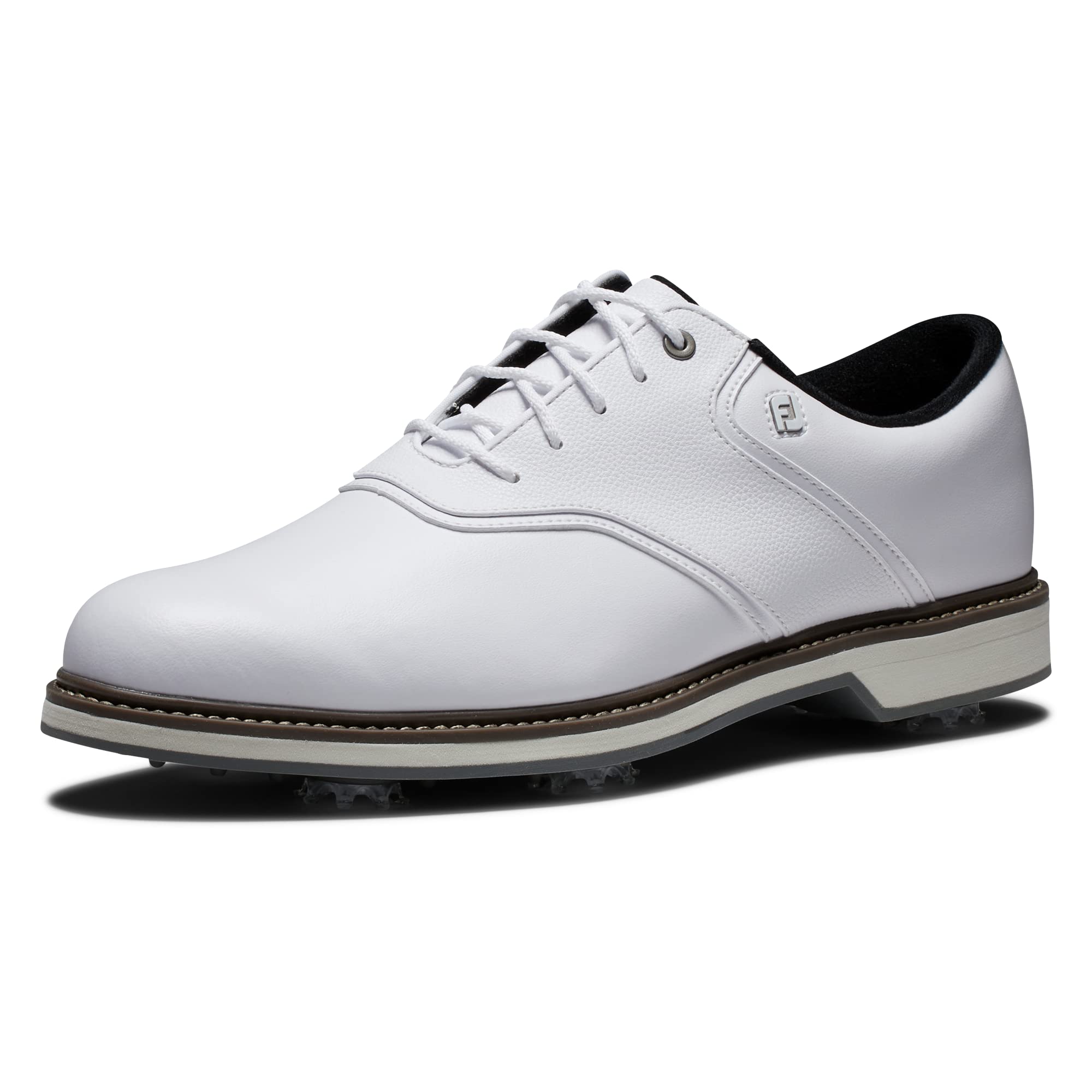 FootJoy Men's FJ Originals Spiked Golf Shoes - Comfortable & Waterproof for Walking the Course | Perfect for Golf Tournaments & Casual Play