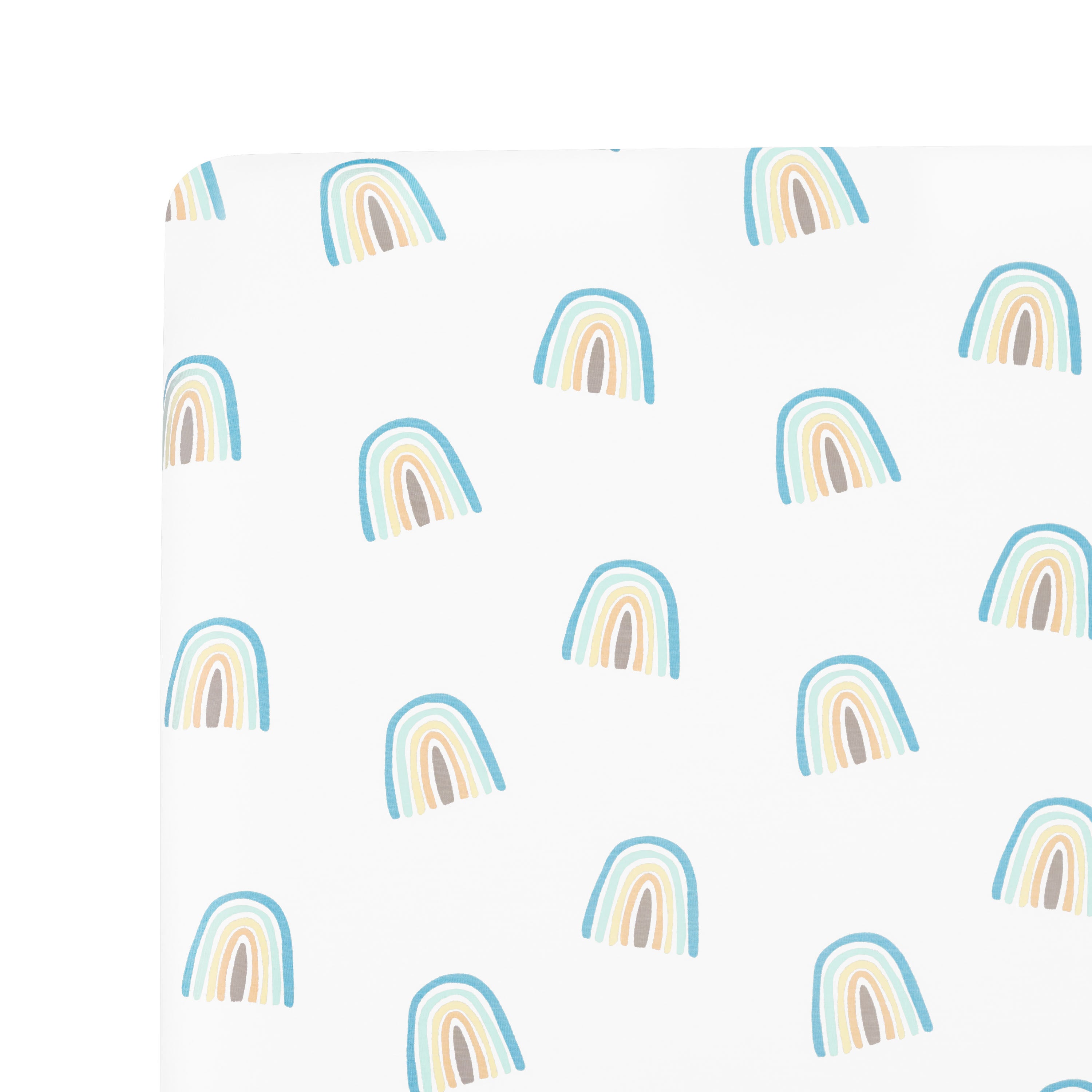 Makai Rainbow Crib Sheet - Soft, Breathable & Hypoallergenic Baby Crib Fitted Sheet for Nursery, Toddler & Infant Bed - Perfect for Daycare, Travel & Home Use