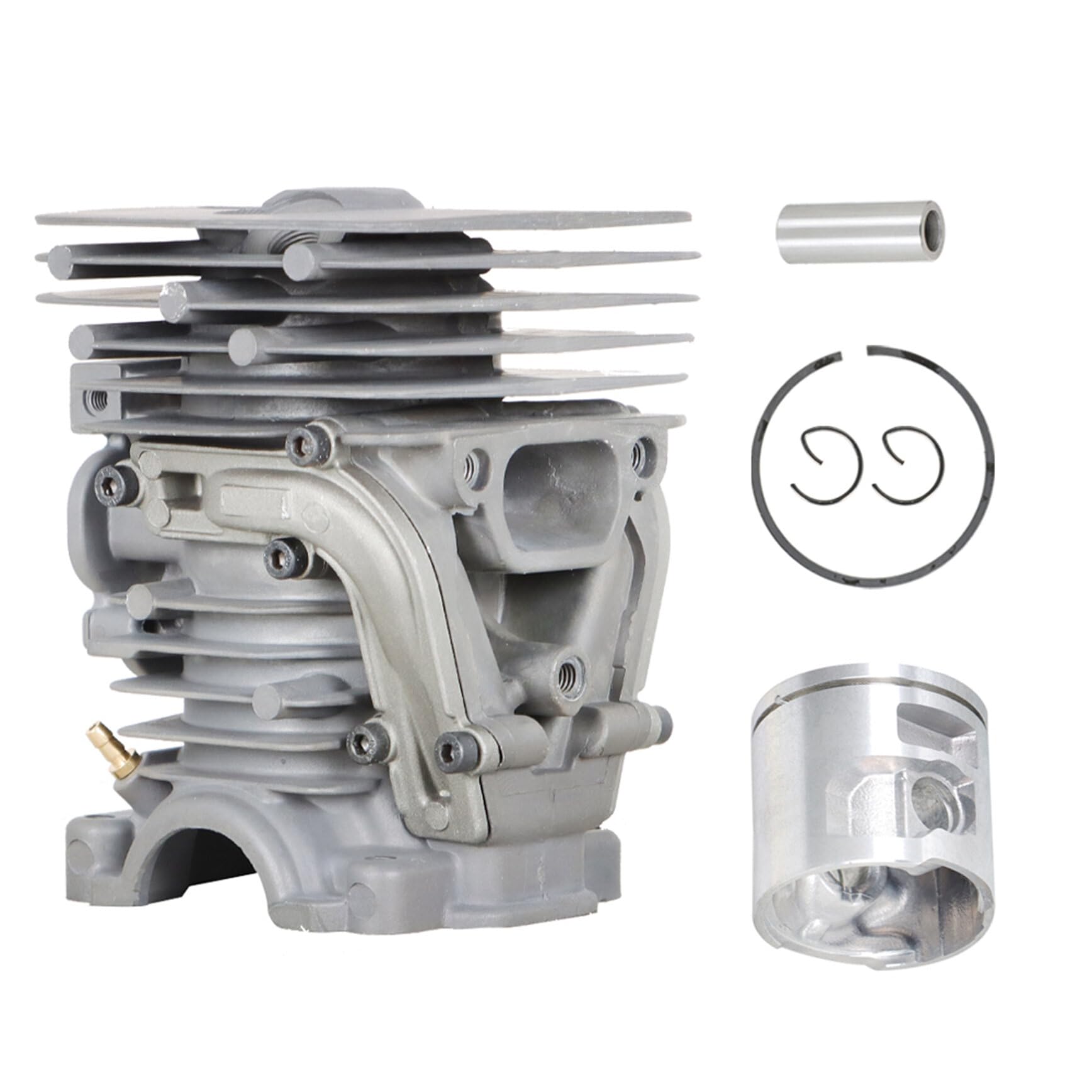 47mm 537320402 Cylinder Head Piston Kit Replacement for Husqvarna 455 455E 460 Chainsaw - Compatible with 537320501 - Perfect for Chainsaw Repair & Maintenance in Forestry, Landscaping & DIY Projects