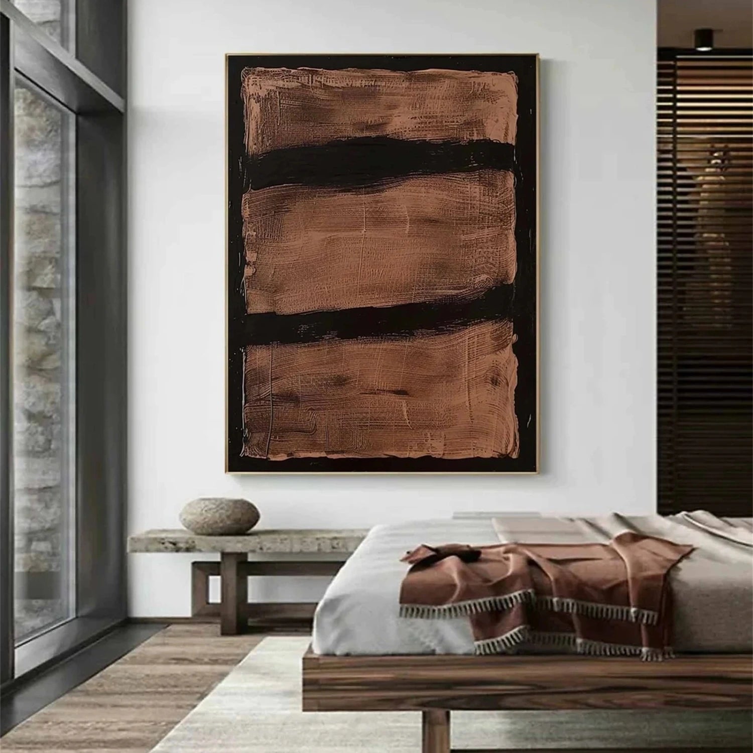 Abstract Painting #AB 269 - Modern Wall Art for Living Room, Bedroom & Office Decor | Large Canvas Artwork for Home & Commercial Spaces