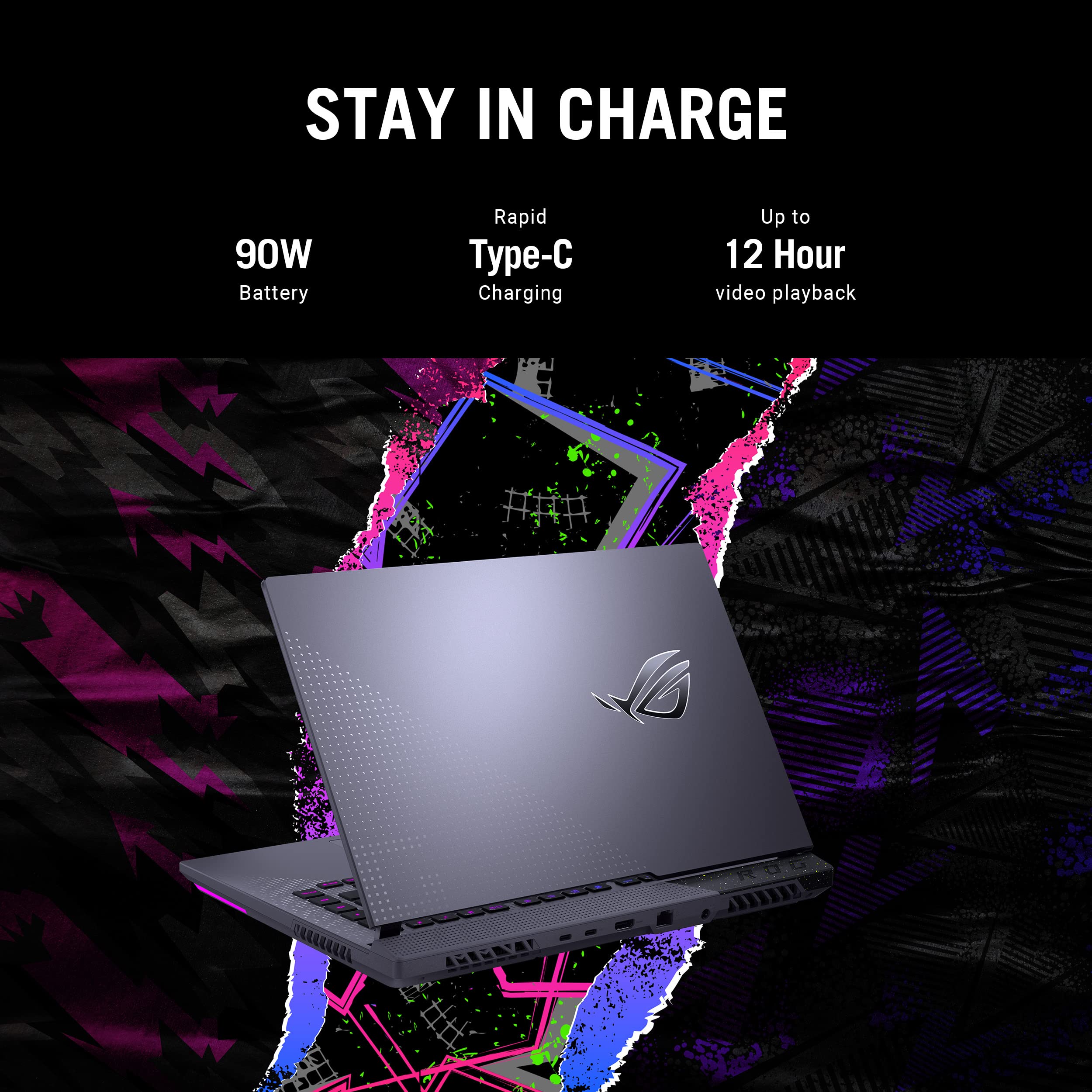 ASUS ROG Strix G15 Gaming Laptop - RTX 3060, Ryzen 7, 16GB DDR5 for High-Performance Gaming