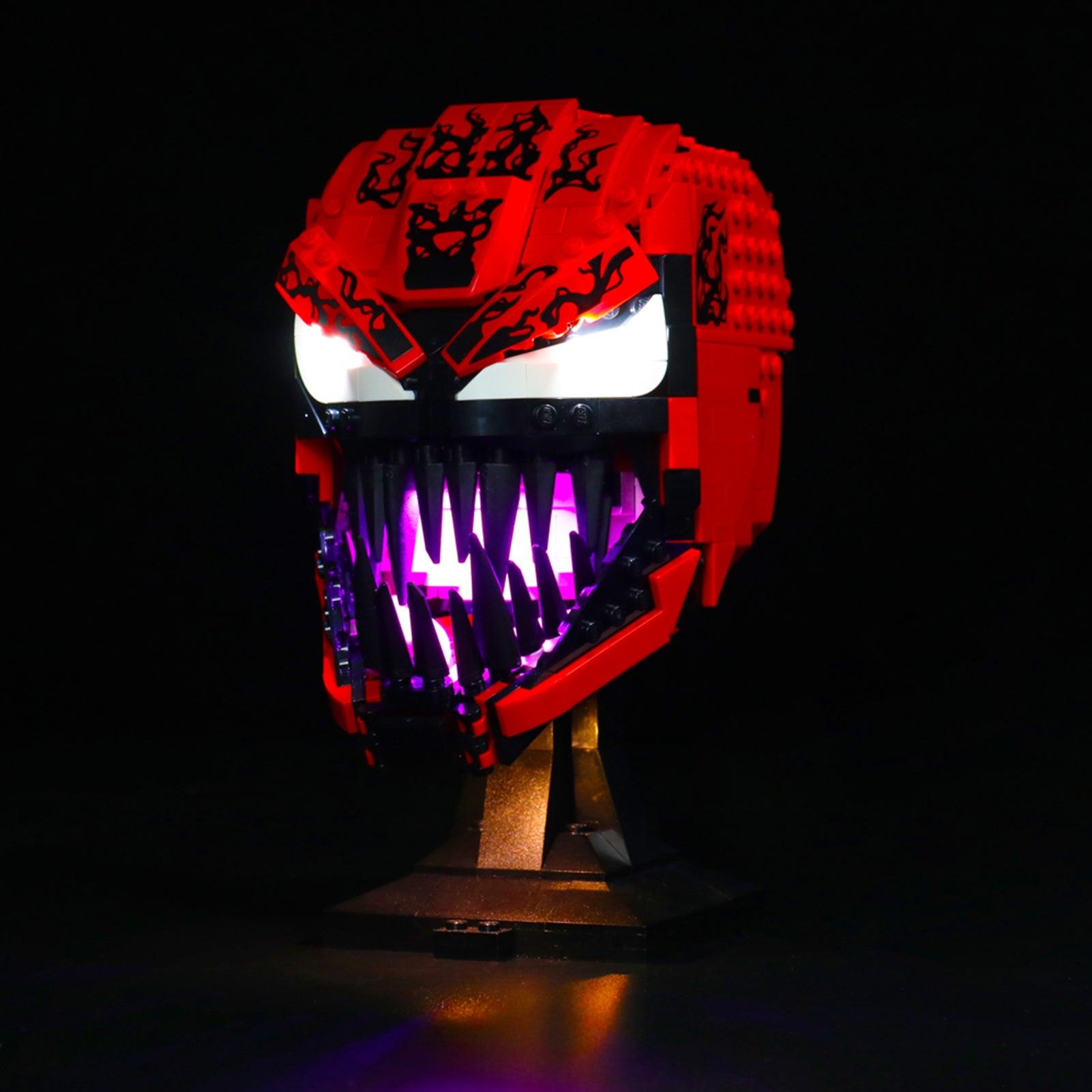 LEGO Marvel Venom Bust 76199 Light Kit - LED Lighting Set for Building Blocks | Perfect for Display & Nighttime Showcase