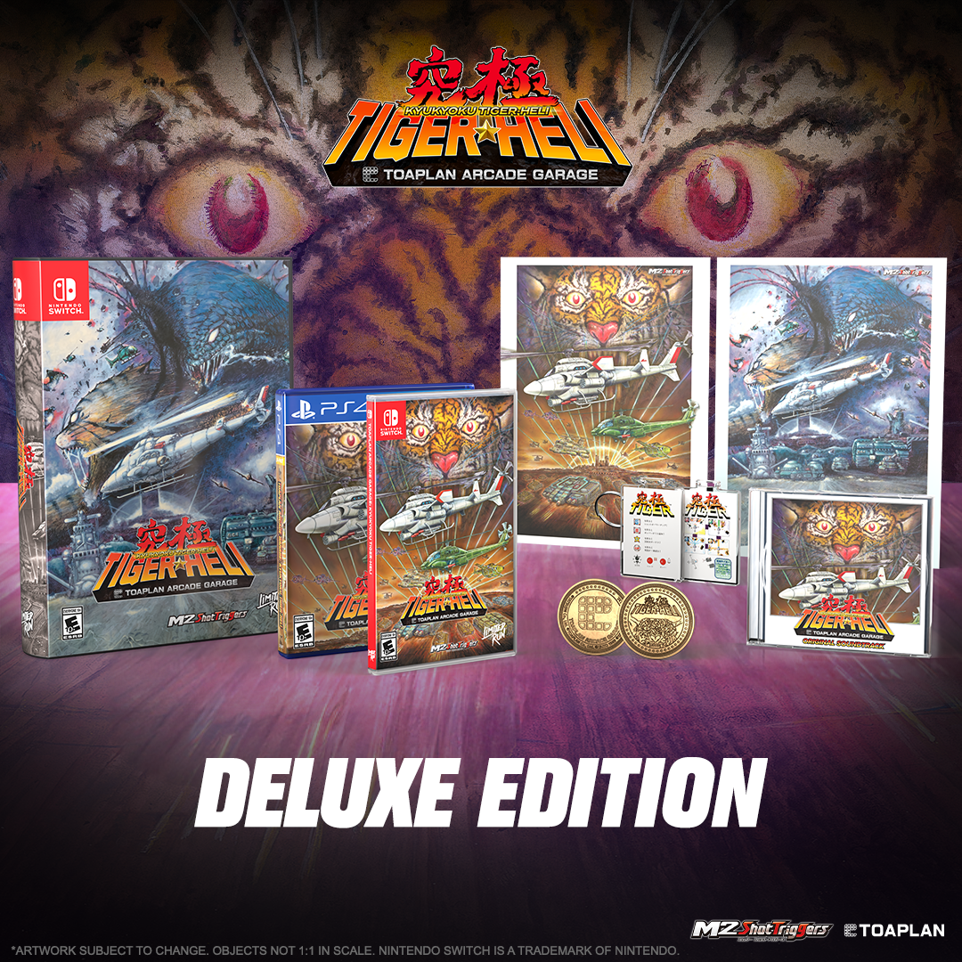 Toaplan Arcade Garage: Kyukyoku Tiger Heli Deluxe Edition - Limited Run #217 Nintendo Switch Game - Retro Arcade Shooter for Home Entertainment & Gaming Collectors
