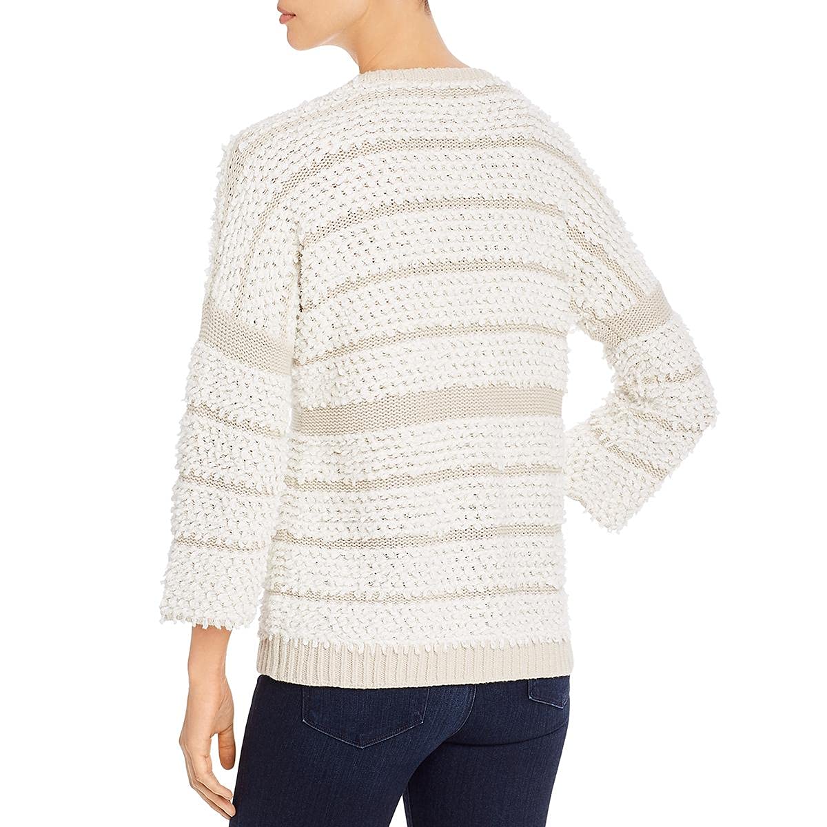 NIC+ZOE Women's Loop Up Cardigan Sweater - Soft Knit Open Front Long Sleeve Wrap Cardigan for Casual Wear, Office, and Layering Outfits