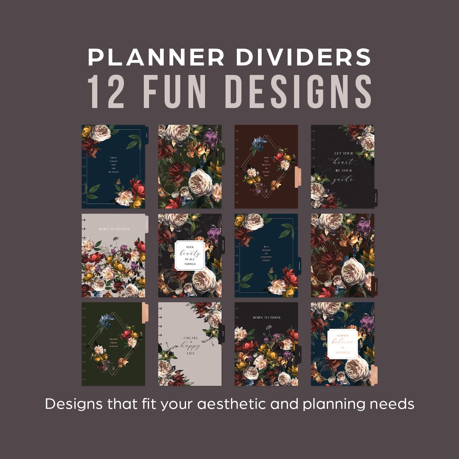 Happy Planner Disc-Bound 12-Month Academic Planner (July 2024–June 2025) - Classic Size 7
