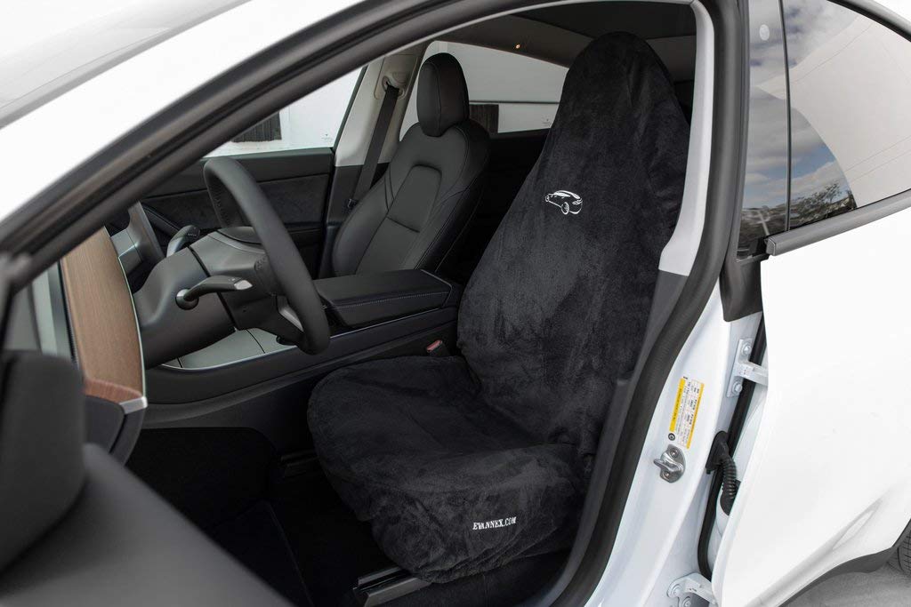 EVANNEX Tesla Seat Hoodie - Premium Car Seat Protectors for Leather Seats | Interior Accessories for Model 3/Y/S/X | Waterproof & Comfortable (Perfect for Road Trips, Daily Commutes & Pet Protection)