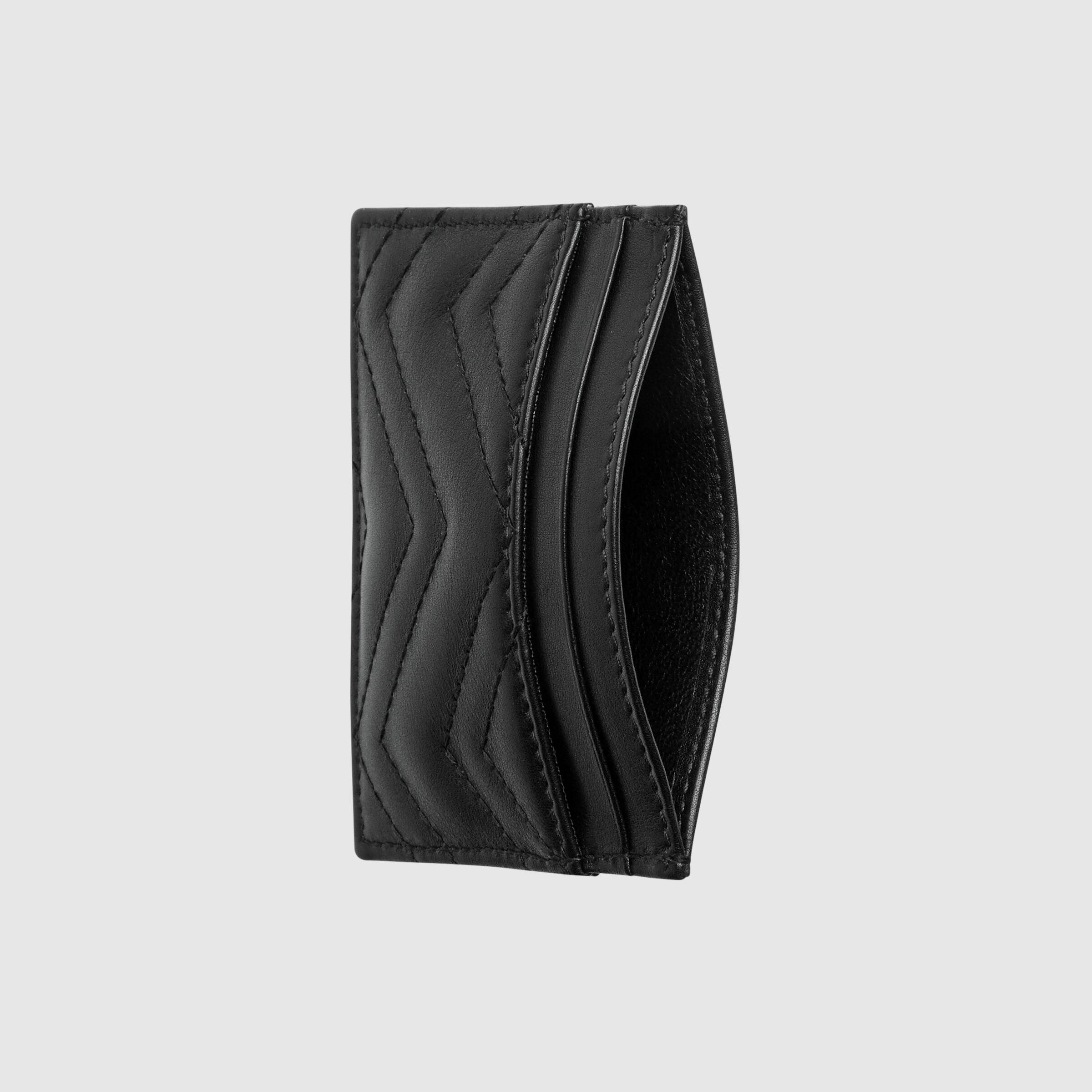 Gucci GG Marmont Leather Card Holder Wallet for Women - Slim RFID Blocking Credit Card Case with Zip Pocket - Perfect for Everyday Use & Travel Accessories