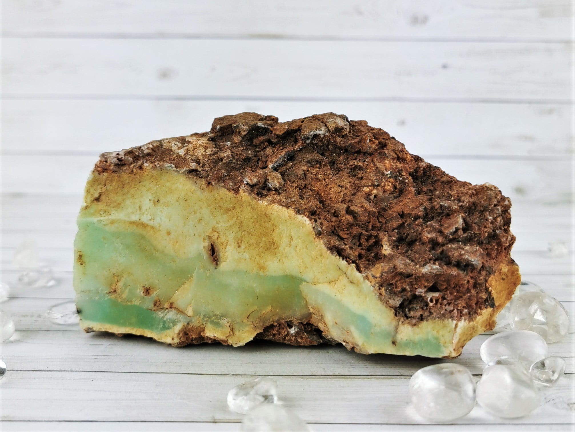 Natural Chrysoprase Crystal Specimen - Healing Stone for Jewelry Making, Meditation & Home Decor - Raw Green Gemstone for Collectors & Spiritual Use