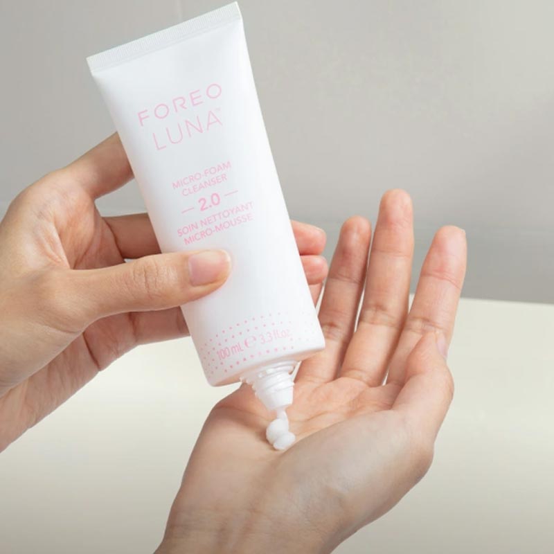 Foreo Luna Micro Foam Cleanser 2.0 - Gentle Facial Cleansing Brush for Deep Pore Cleaning | Perfect for Daily Skincare & Travel Use